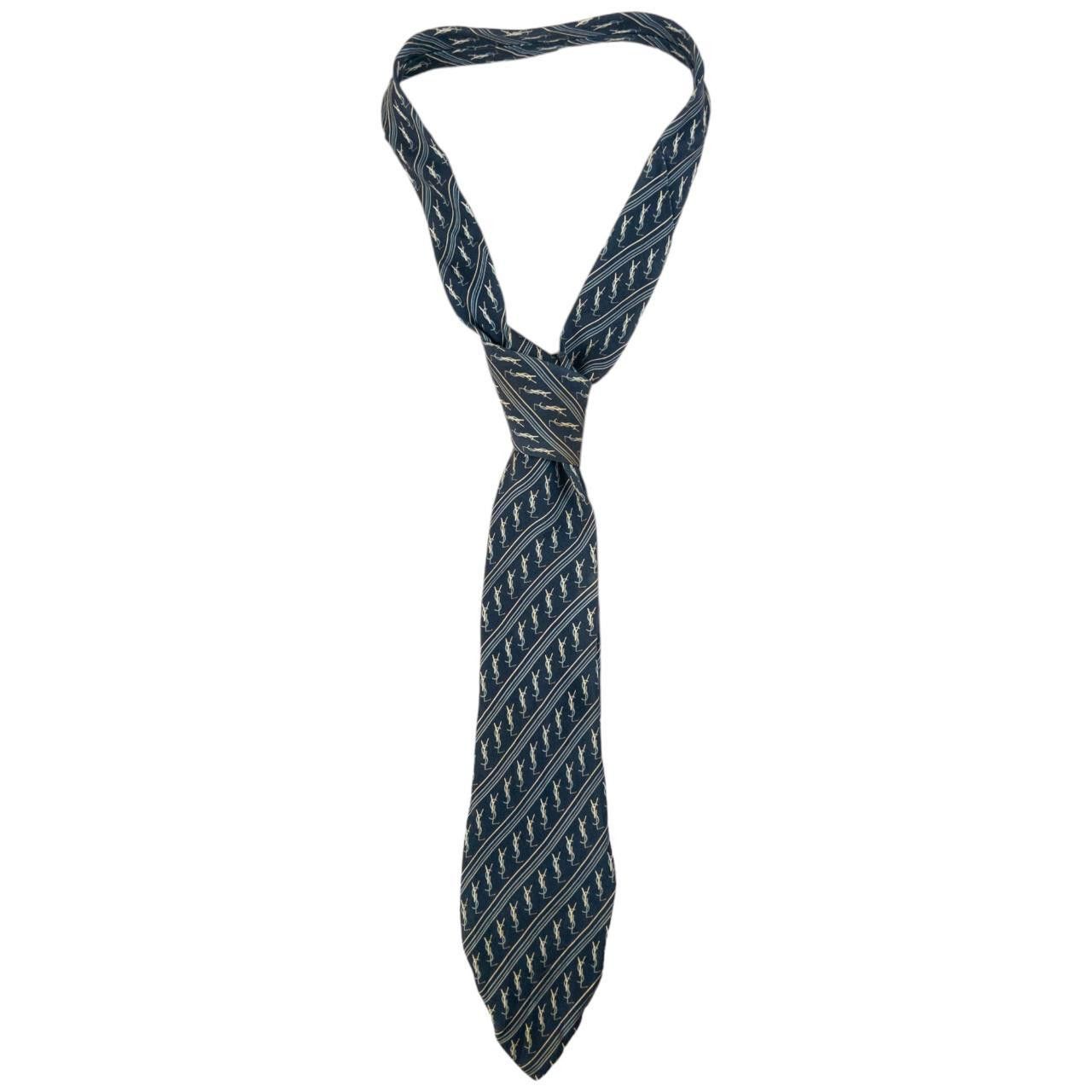 Yves Saint Laurent Vintage YSL Yves Saint Laurent Monogram Tie Size ONE SIZE - 1 Thumbnail