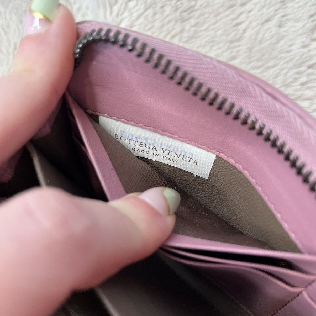 Bottega Veneta Bottega Veneta Nappa Intrecciato Pink Zippy Long Wallet Size ONE SIZE - 14 Thumbnail