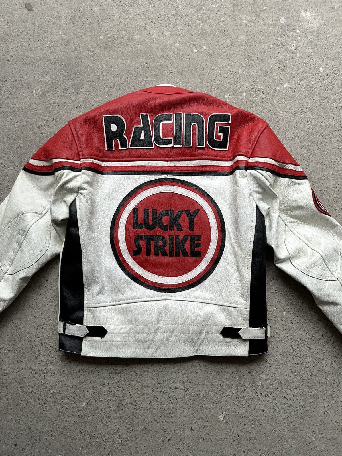 Lucky Brand Lucky Strike Exklusiv Arrow Leather Jacket S red white Size US S / EU 44-46 / 1 - 15 Thumbnail