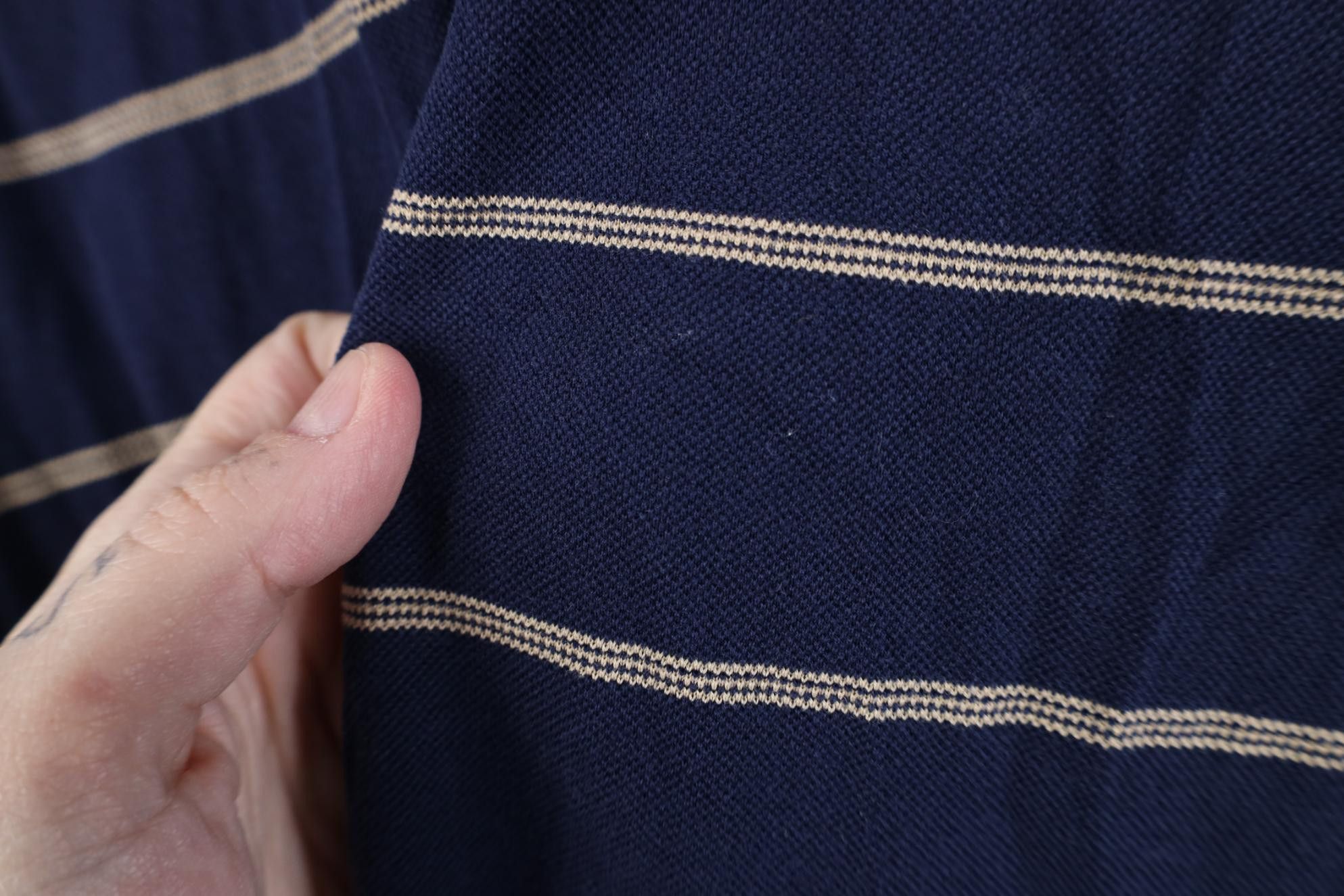 Polo Ralph Lauren Vintage Polo Golf Ralph Lauren Striped Knit Polo Shirt Blue Size US XL / EU 56 / 4 - 11 Thumbnail