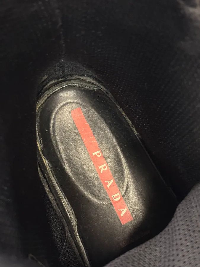 Prada 2000s Prada Black Strap Hiking Leather Boots Size US 9.5 / EU 42-43 - 10 Thumbnail