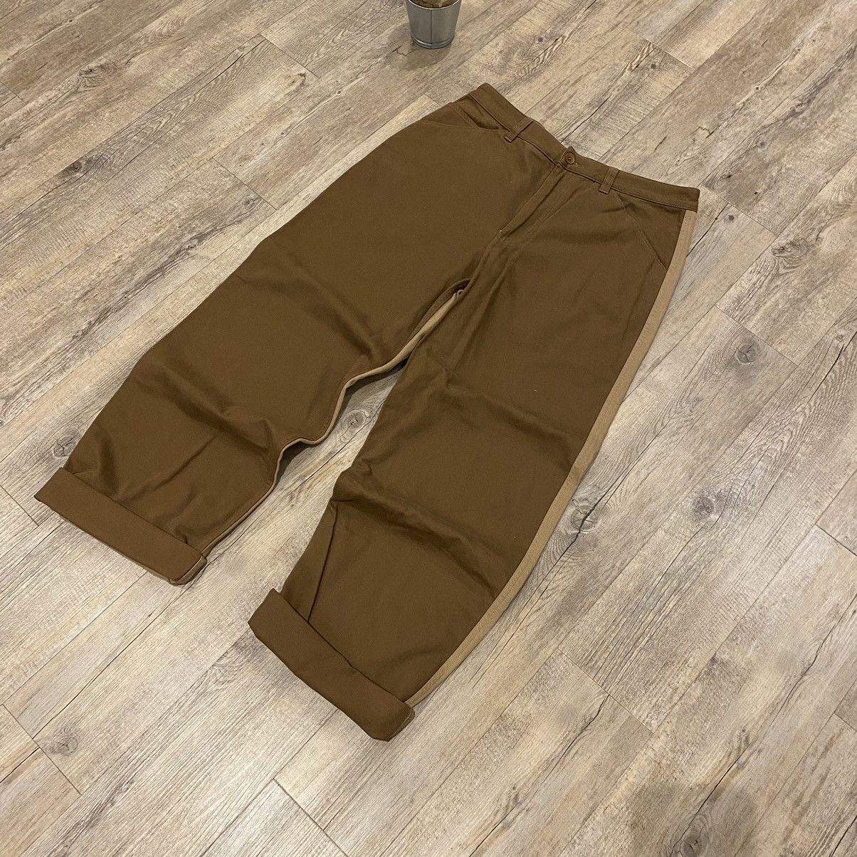 Japanese Brand × Wood Wood Extremely Big Boy Denim Wood Wood Brown Size US 33 - 4 Thumbnail