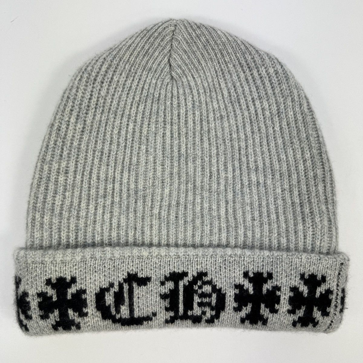 Chrome Hearts CASHMERE BEANIE WITH A SILVER DETAIL Size ONE SIZE - 2 Thumbnail