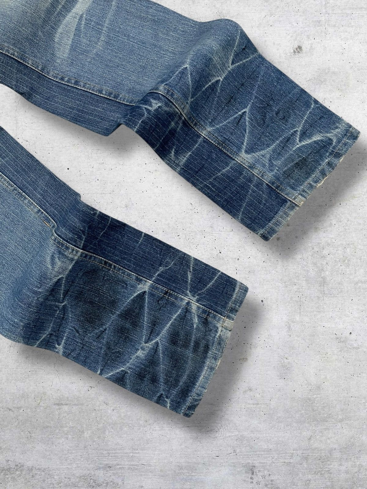 KMRii VINTAGE GURU GUMU 90S JAPAN DESIGNER DISTRESSED ICON DENIM Size US 30 / EU 46 - 13 Thumbnail