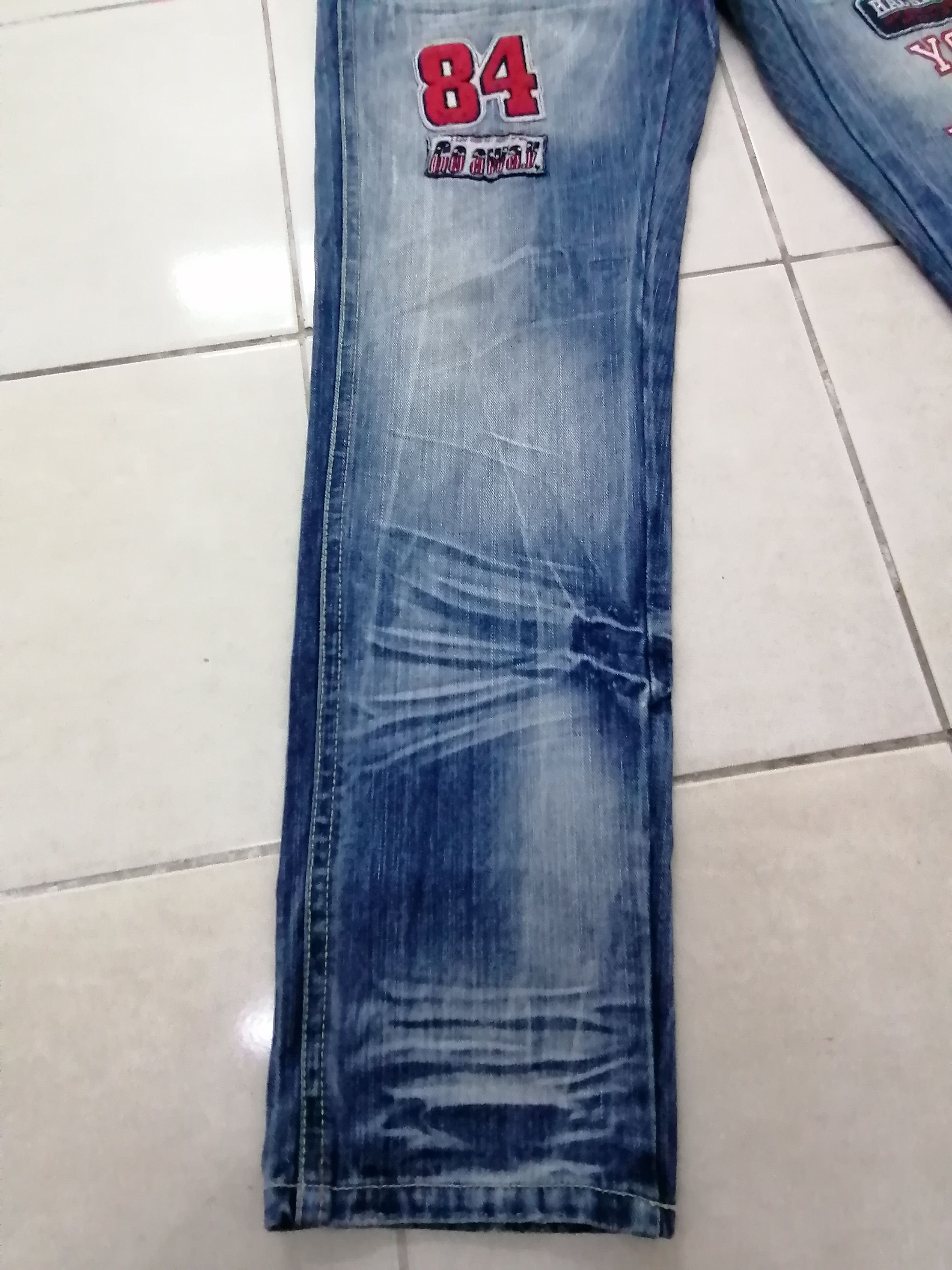 Japanese Brand Bluntly Japanese Overall Patch Denim Size US 33 - 2 Thumbnail
