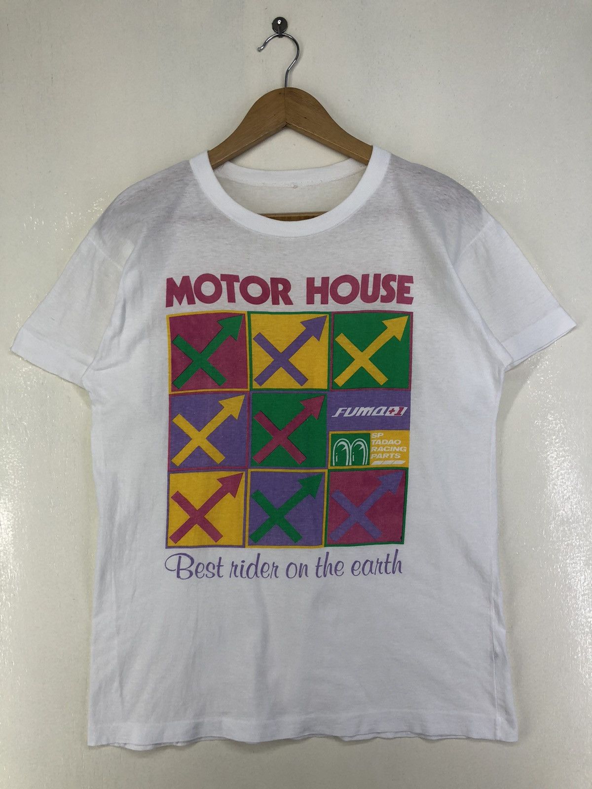 Japanese Brand × Vintage Vintage Motor House Best Rider On The Earth Tshirt Size US M / EU 48-50 / 2 - 1 Thumbnail