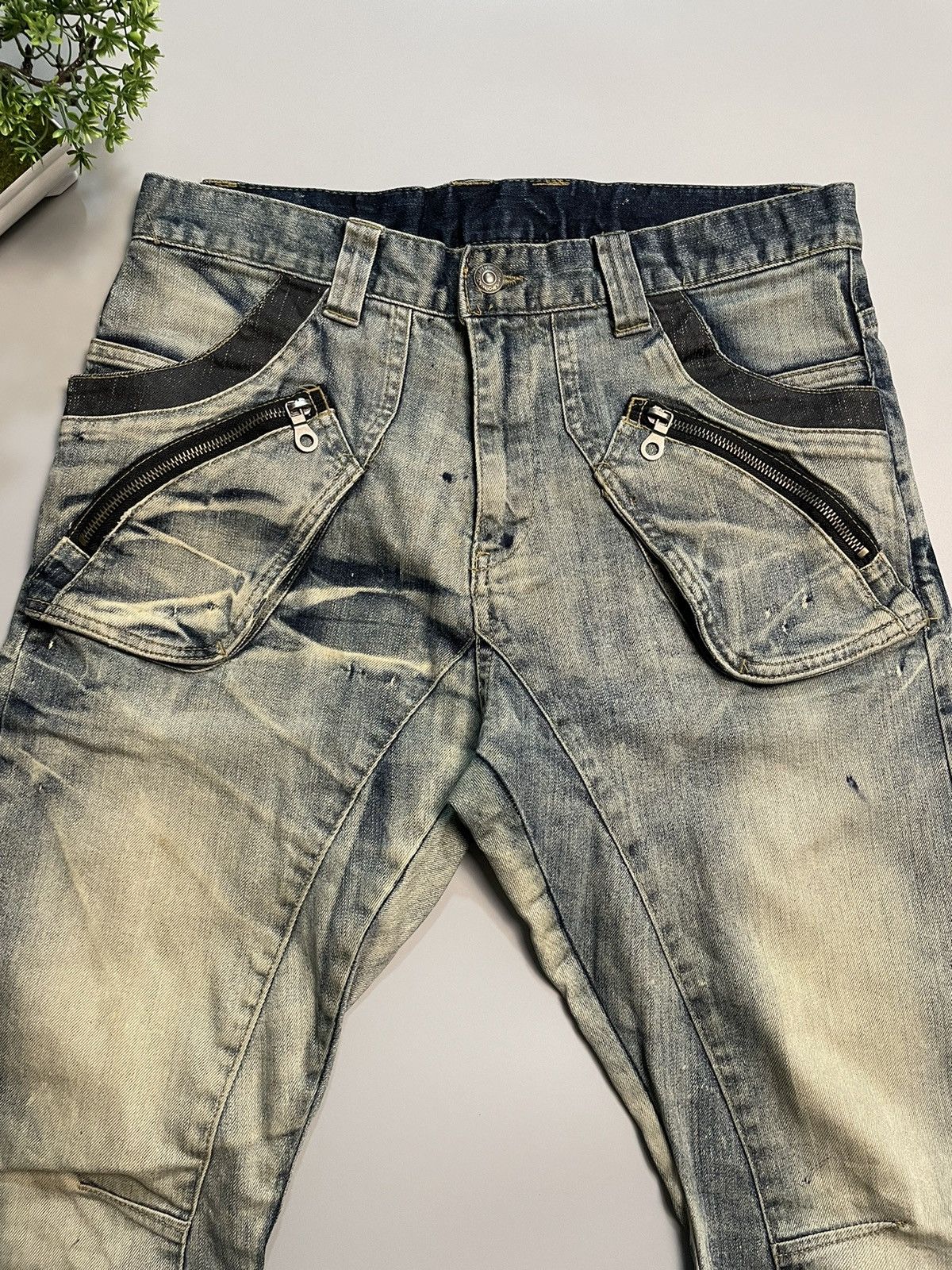 PPFM PPFM Padded Pocket Curved Leg Denim Size US 32 / EU 48 - 4 Thumbnail
