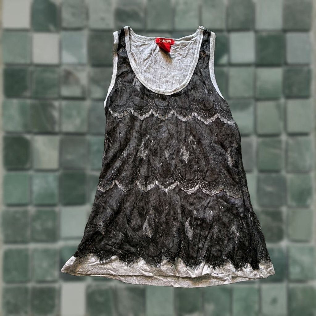 Vintage First Kiss Sleeveless Top Womens Medium M Black Size M / US 6-8 / IT 42-44 - 1 Thumbnail