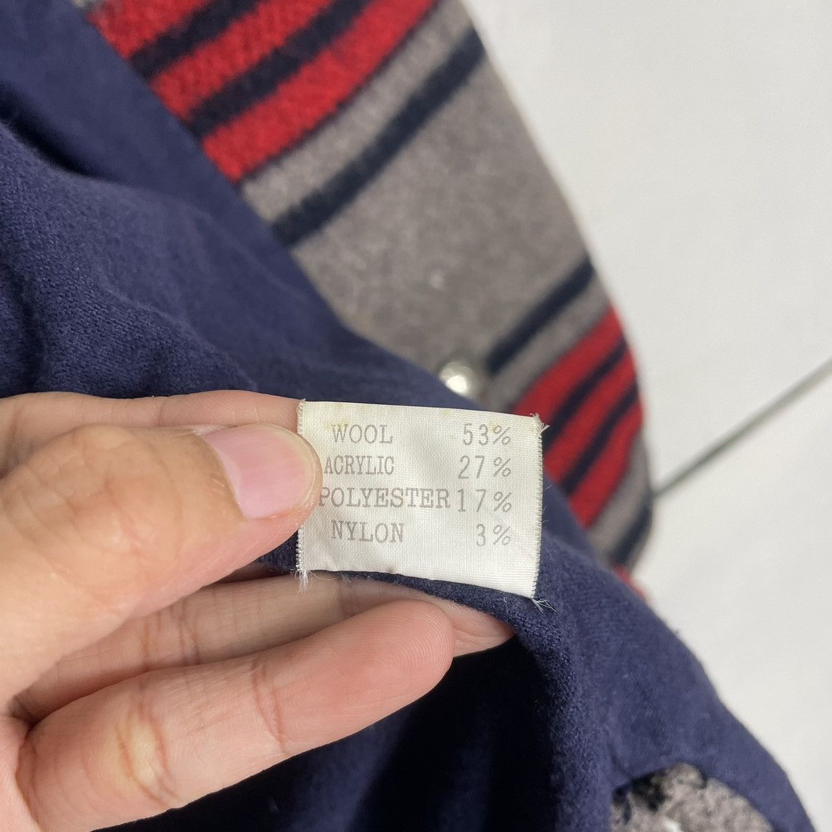 Designer × Japanese Brand × Vintage 💥DEPT STRIPED BUTTON WOOL JACKET Size US M / EU 48-50 / 2 - 16 Thumbnail