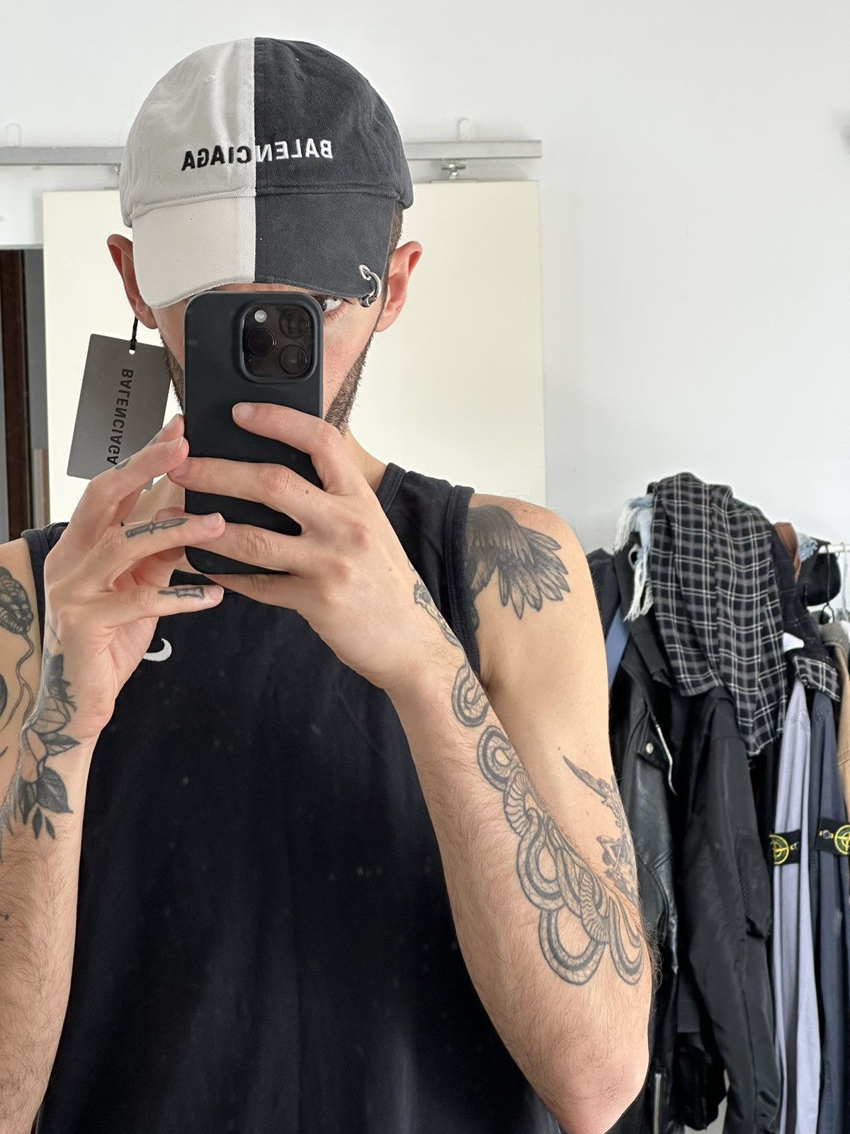 Balenciaga 50/50 piercing cap