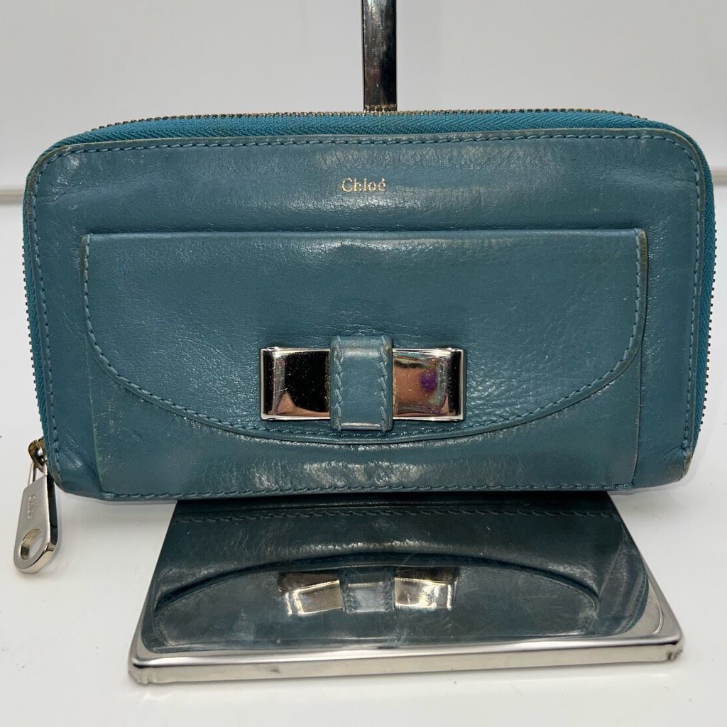Chloe Chloé Calfskin Lily Bow Long Zip Continental Wallet Size ONE SIZE - 1 Thumbnail