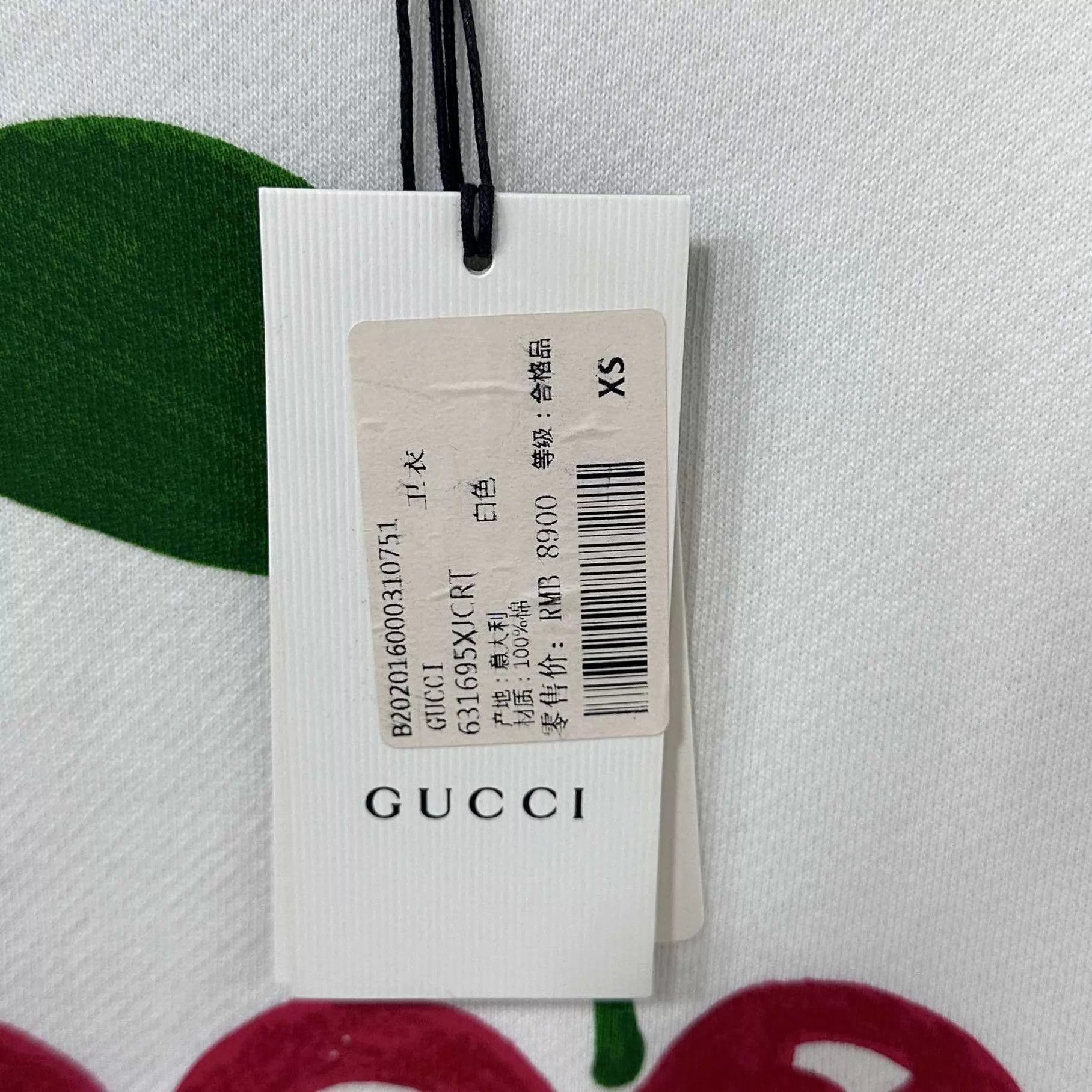 Gucci GUCCI Cherry Logo Sweatshirt XS Size US XS / EU 42 / 0 - 4 Thumbnail