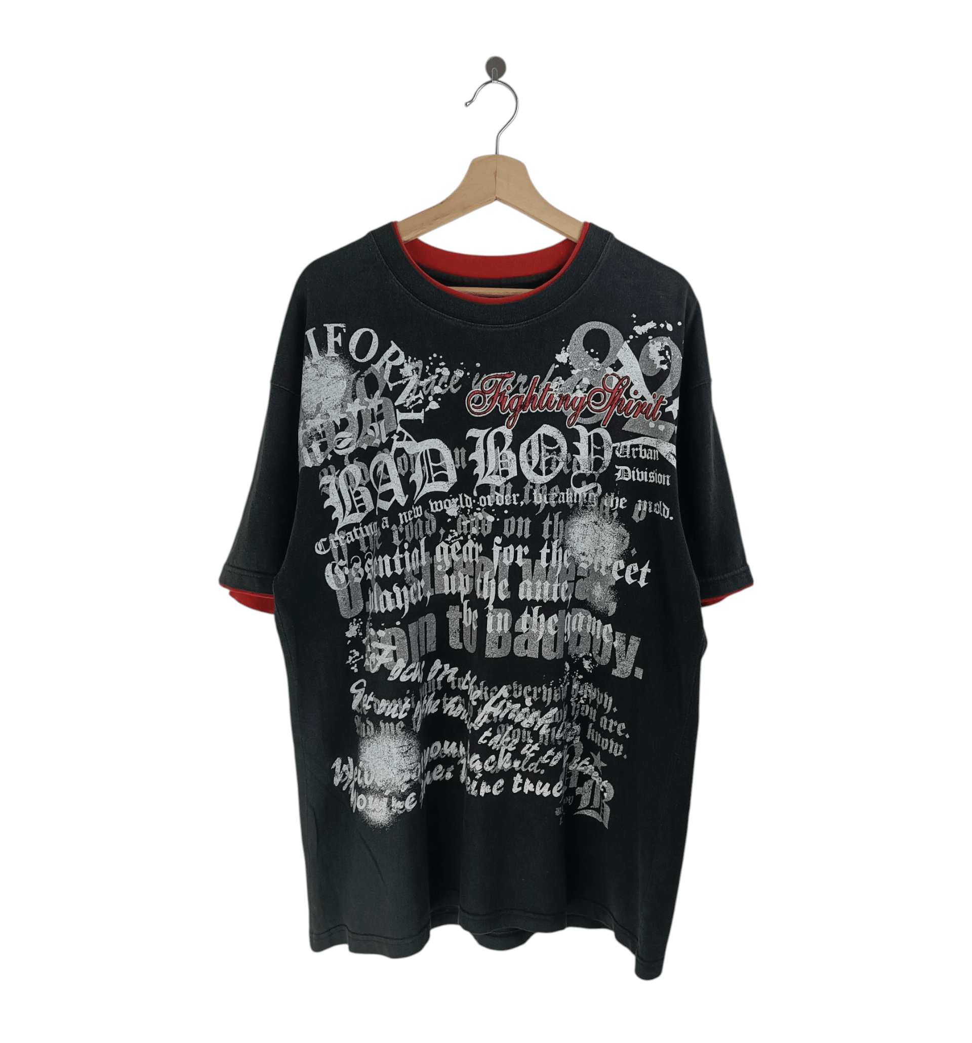 If Six Was Nine VINTAGE Y2K BAD BOY DOUBLE LAYER GOTHIC POEM PUNK VKEI KMIRI Size US XL / EU 56 / 4 - 1 Thumbnail