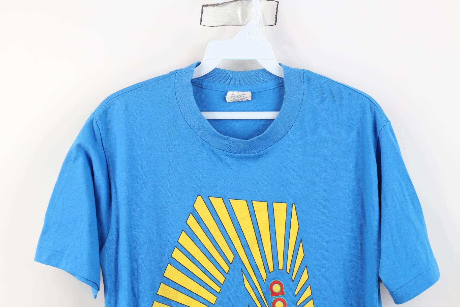 Adidas Deadstock Vintage 80s Adidas Olympics Sunburst T-Shirt USA Size US M / EU 48-50 / 2 - 2 Thumbnail