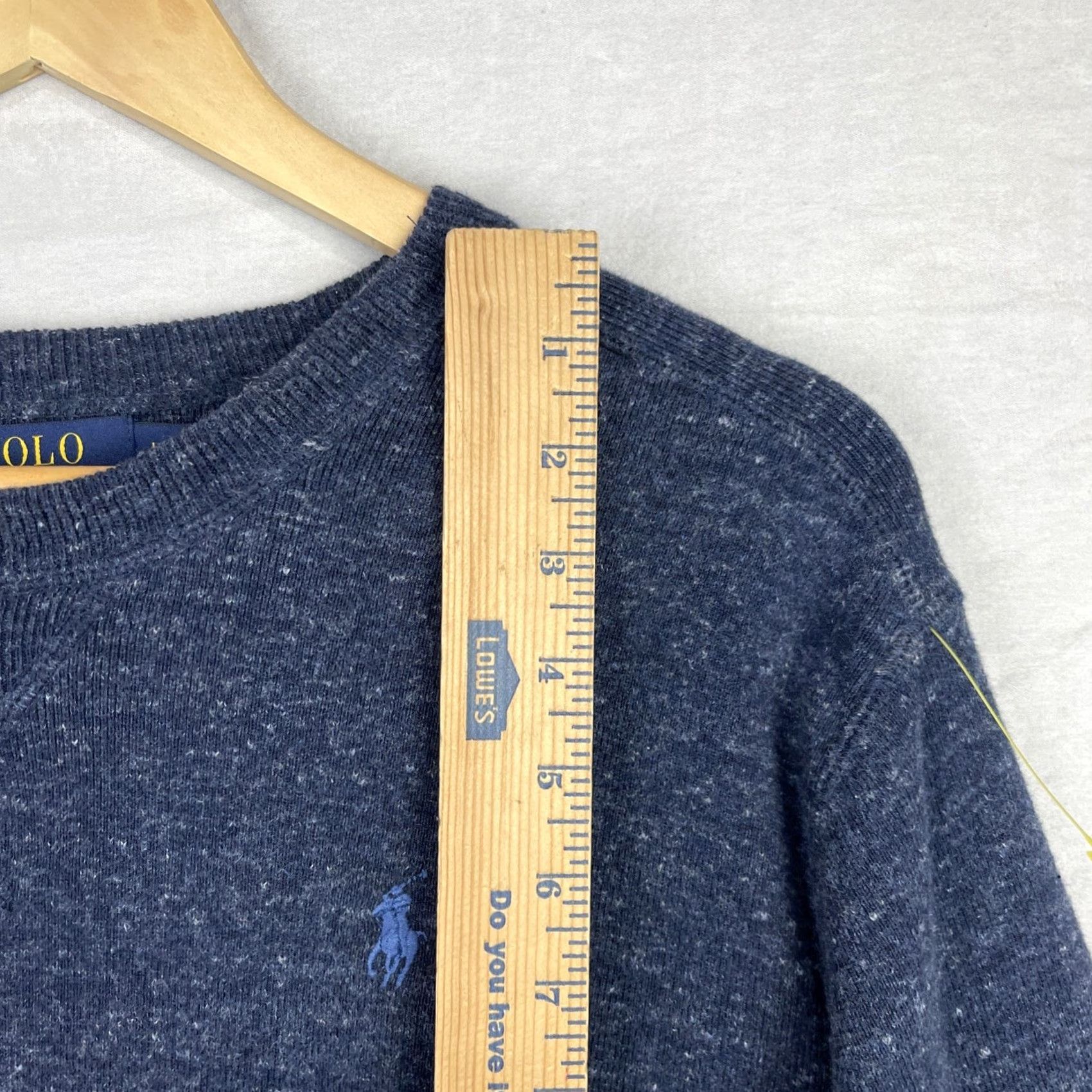 Polo Ralph Lauren Polo Ralph Lauren Sweater Mens Large Navy Blue Long Sleeve Pullover Preppy Knit Size US L / EU 52-54 / 3 - 3 Thumbnail