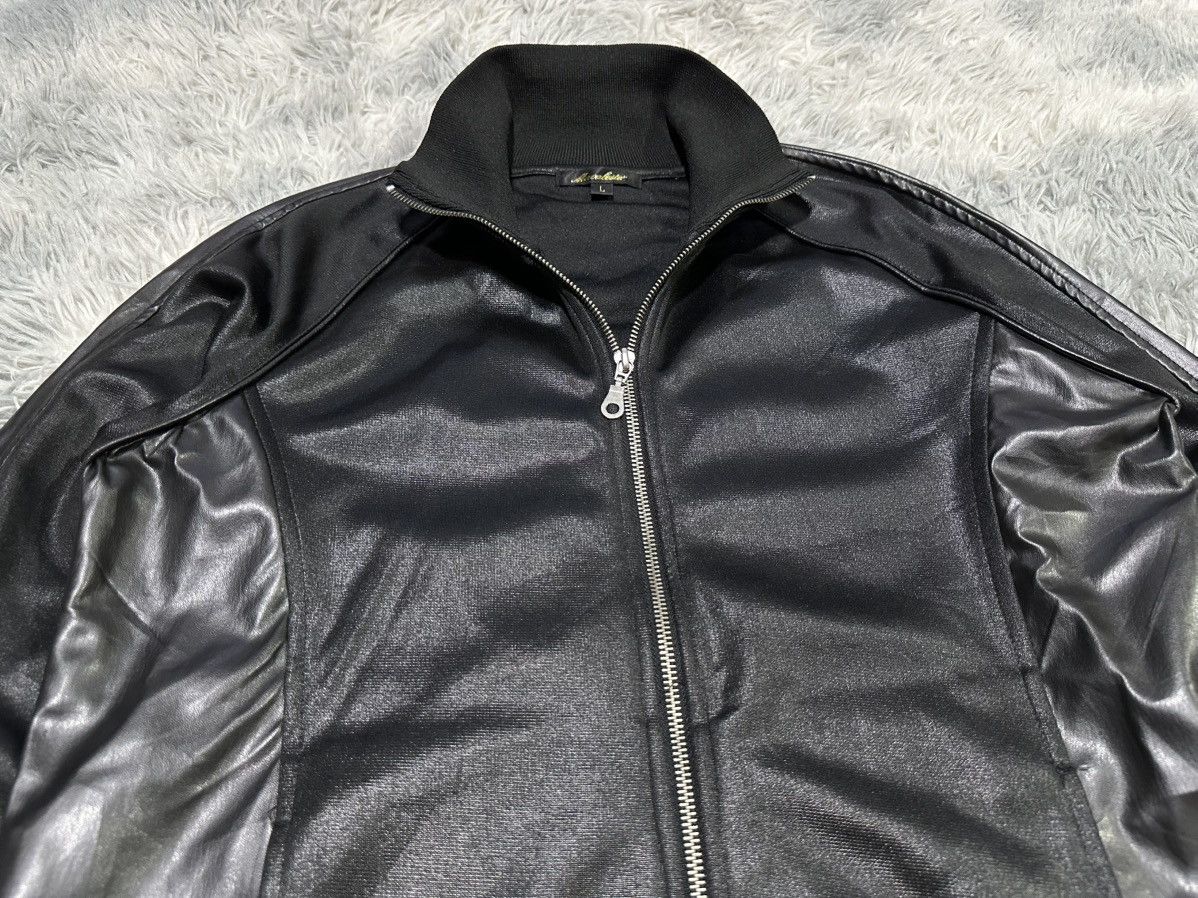 Japanese Brand 🔥Sick Y2K Macalester Waxed Faux Leather Bomber Jacket Size US L / EU 52-54 / 3 - 4 Thumbnail