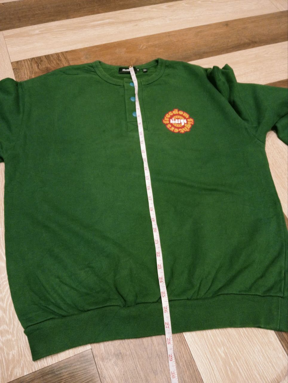 Xlarge VINTAGE XLARGE HALF BUTTON SWEATSHIRT - SIZE M Size US M / EU 48-50 / 2 - 10 Thumbnail