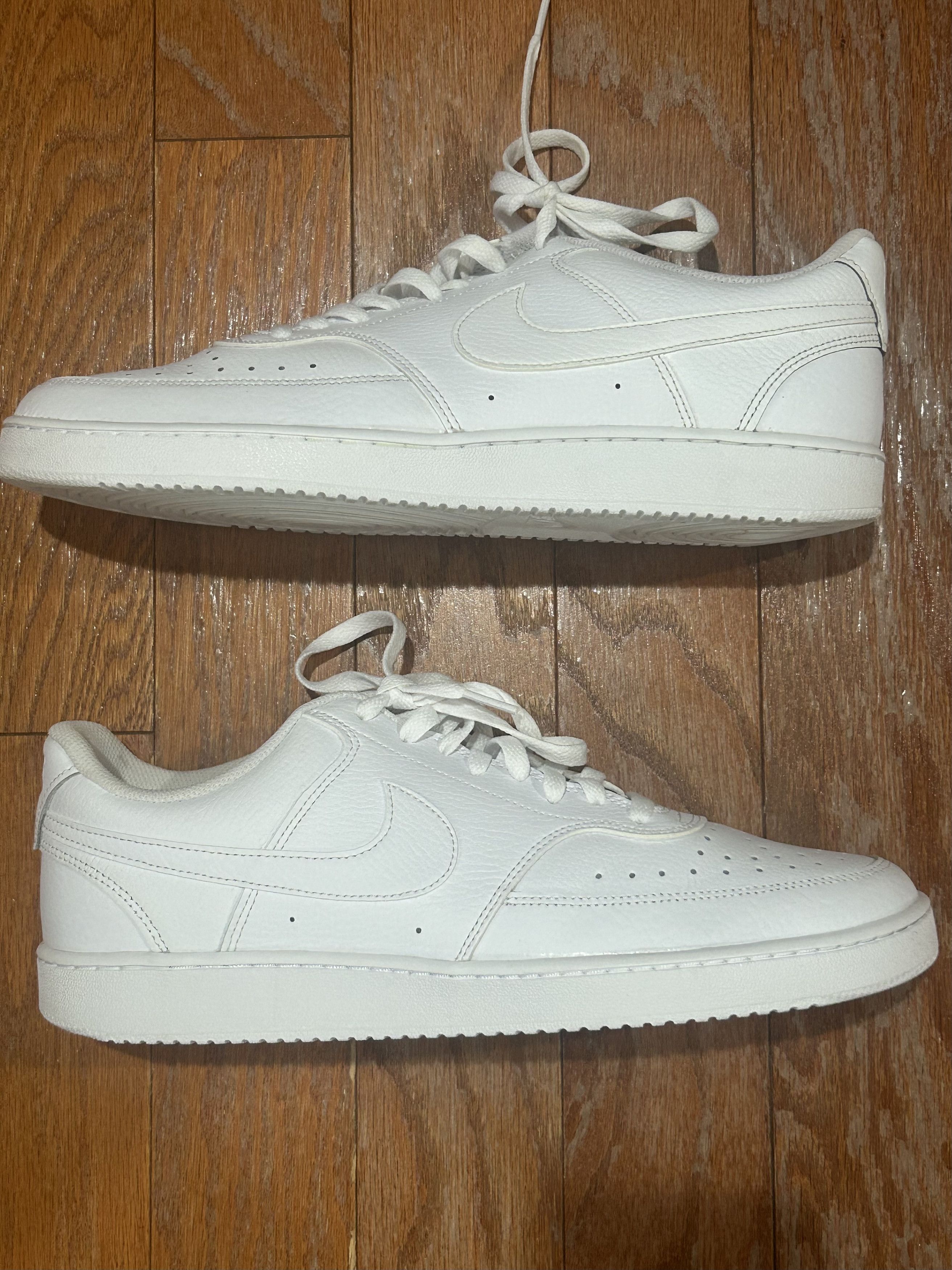 Nike Nike Court Vision Low Triple White Size US 11.5 / EU 44-45 - 3 Thumbnail