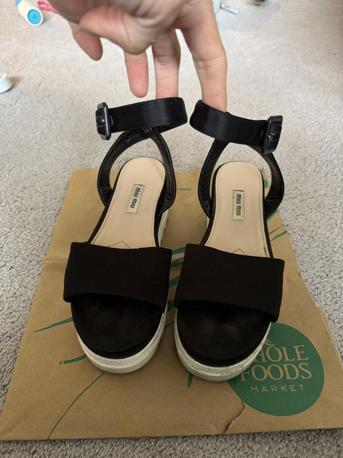 Miu Miu Miu Miu platform sandals Size US 6.5 / IT 36.5 - 1 Thumbnail