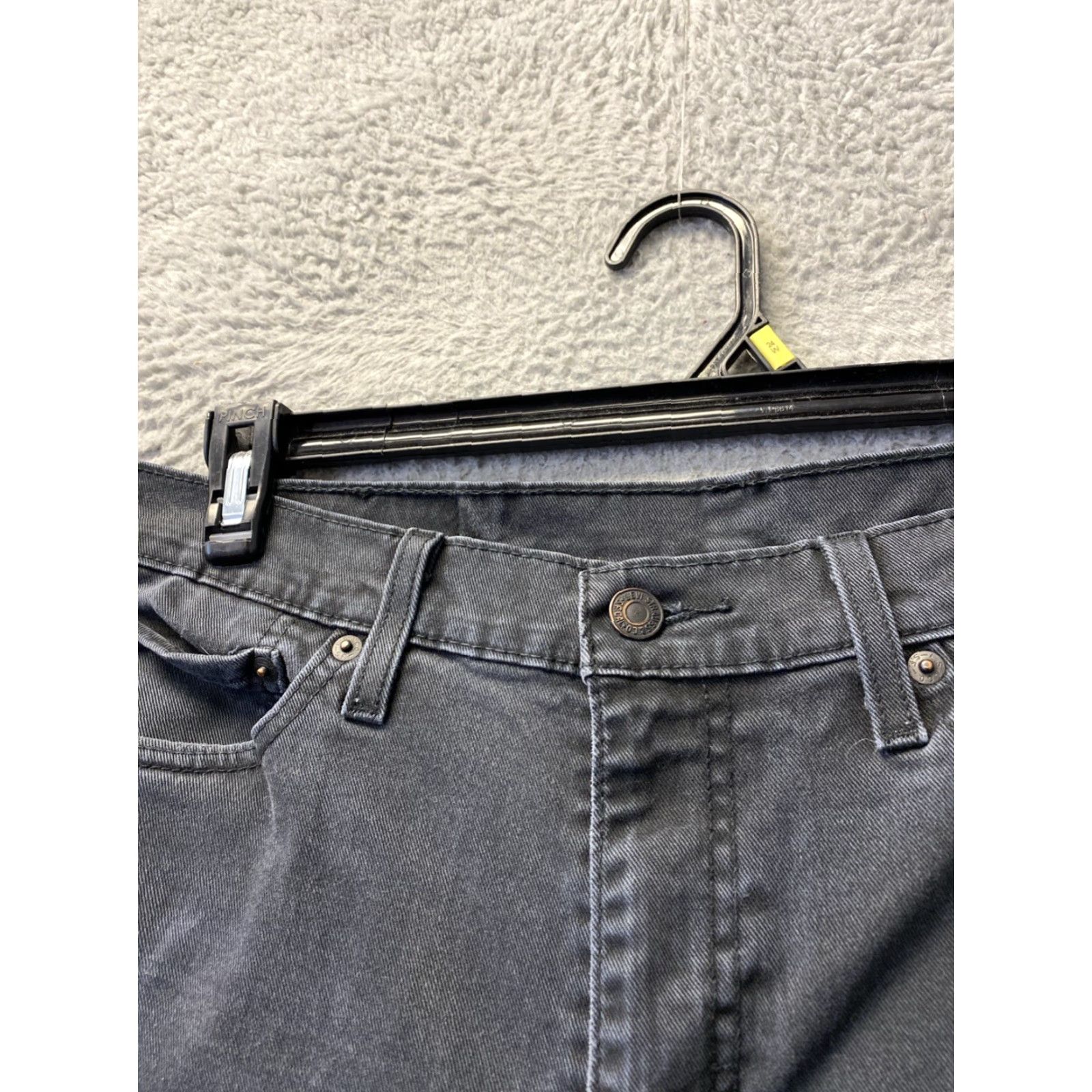 Levi's VINTAGE Levi’s 512 Jeans Slim 32x30 Faded Black Denim 5-Pocket Regular Men Size US 32 / EU 48 - 2 Thumbnail