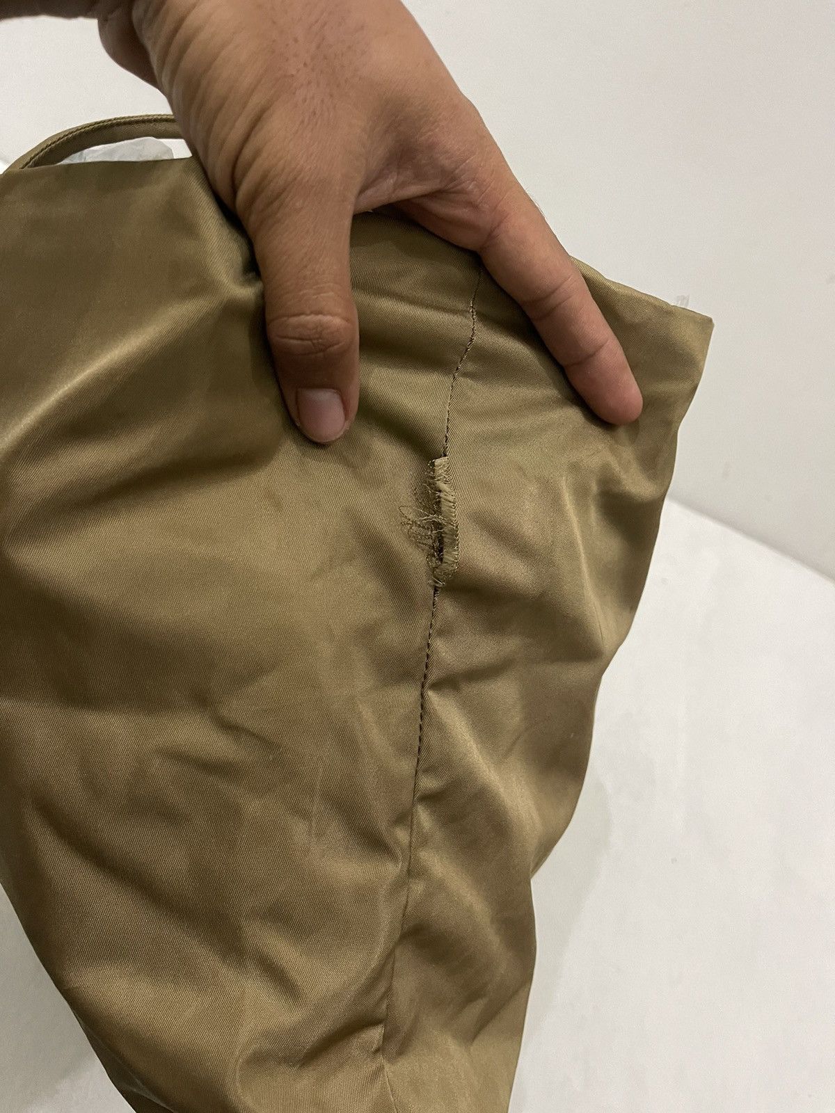 Designer × Prada Prada Nylon Brown Tote Bag Size ONE SIZE - 5 Thumbnail