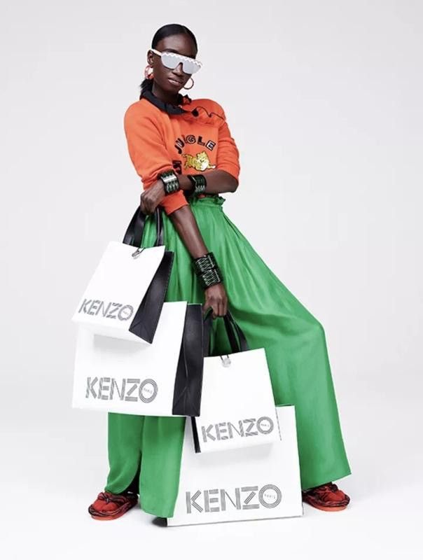 H&M × Kenzo KENZO X H&M Genuine Leather Tote Style Bag Size ONE SIZE - 20 Thumbnail