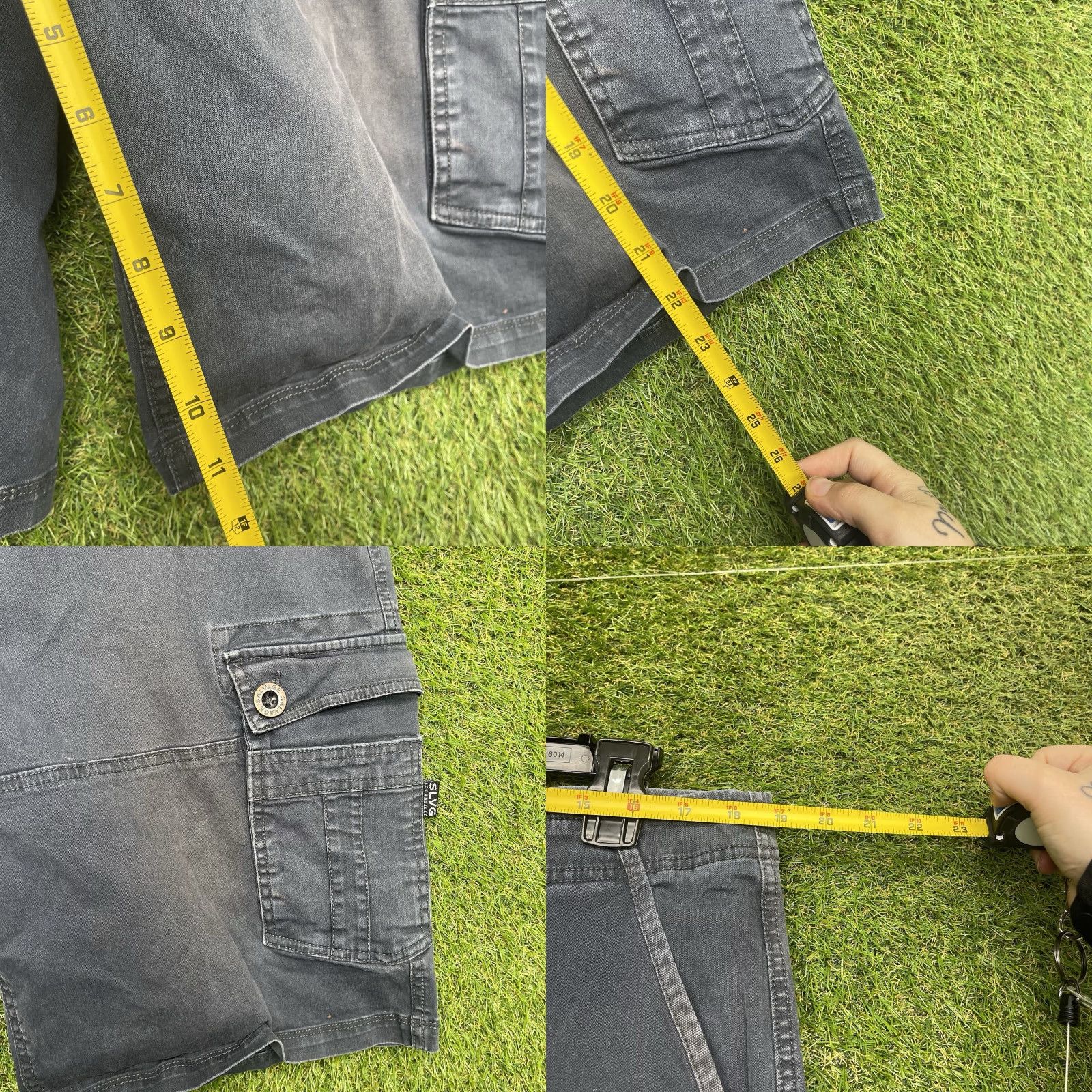 Vintage Buckle Cargo Shorts Mens 36 Blue Ripstop Regular Fit 90s Rock Skater Size US 36 / EU 52 - 8 Thumbnail