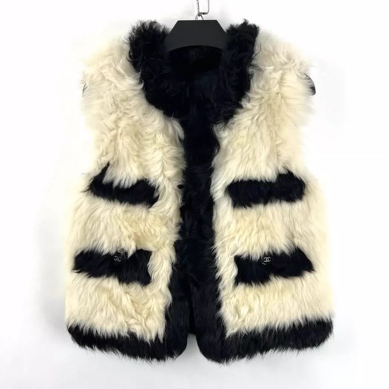Chanel Chanel Black White Wool Vest with Pockets - dmc Size US XS / EU 42 / 0 - 1 Thumbnail