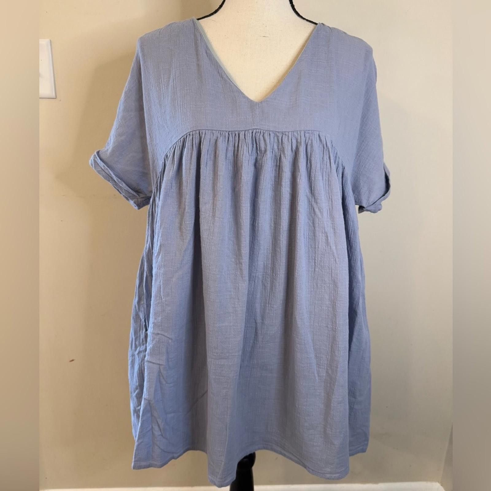 Other Listicle light blue mini dress with gray undertones SZ SM Size S / US 4 / IT 40 - 1 Thumbnail