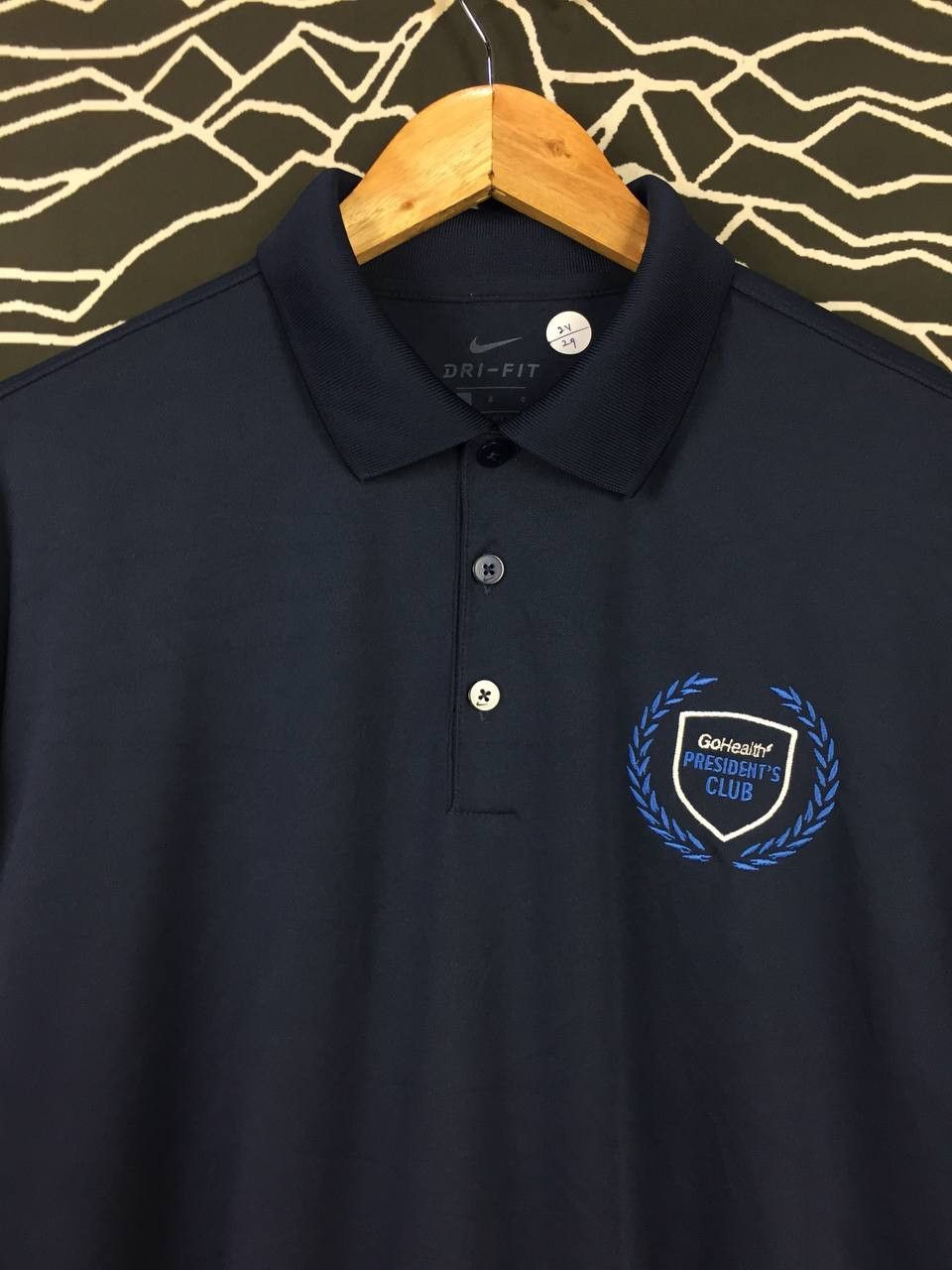 Nike × Vintage Nike Dri-Fit GoHealth President's Club Polo Tee Size US L / EU 52-54 / 3 - 3 Thumbnail