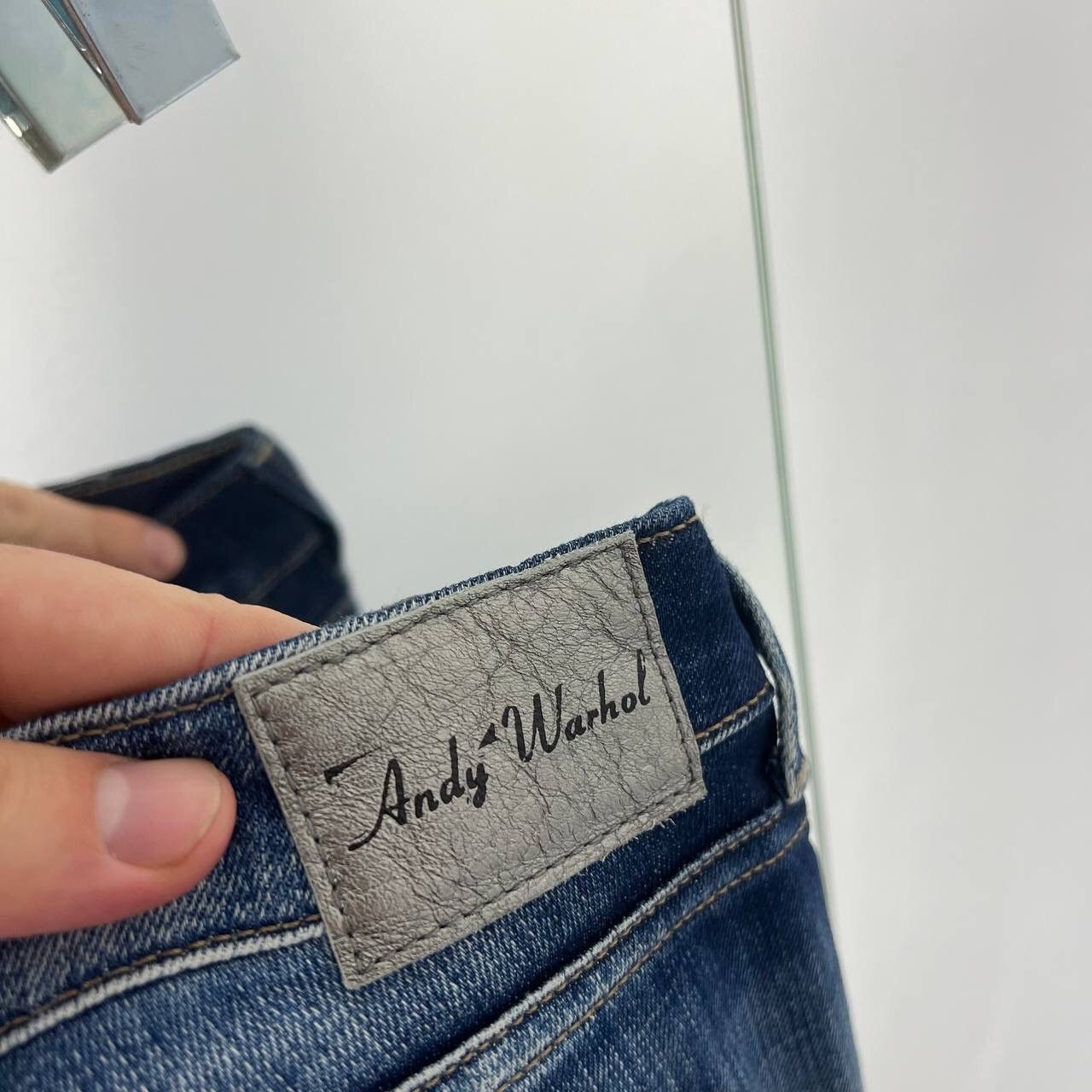 Andy Warhol × Hysteric Glamour Y2K Archive Andy Warhol Denim Distressed Jean Pistol Printed Size 29" - 5 Thumbnail