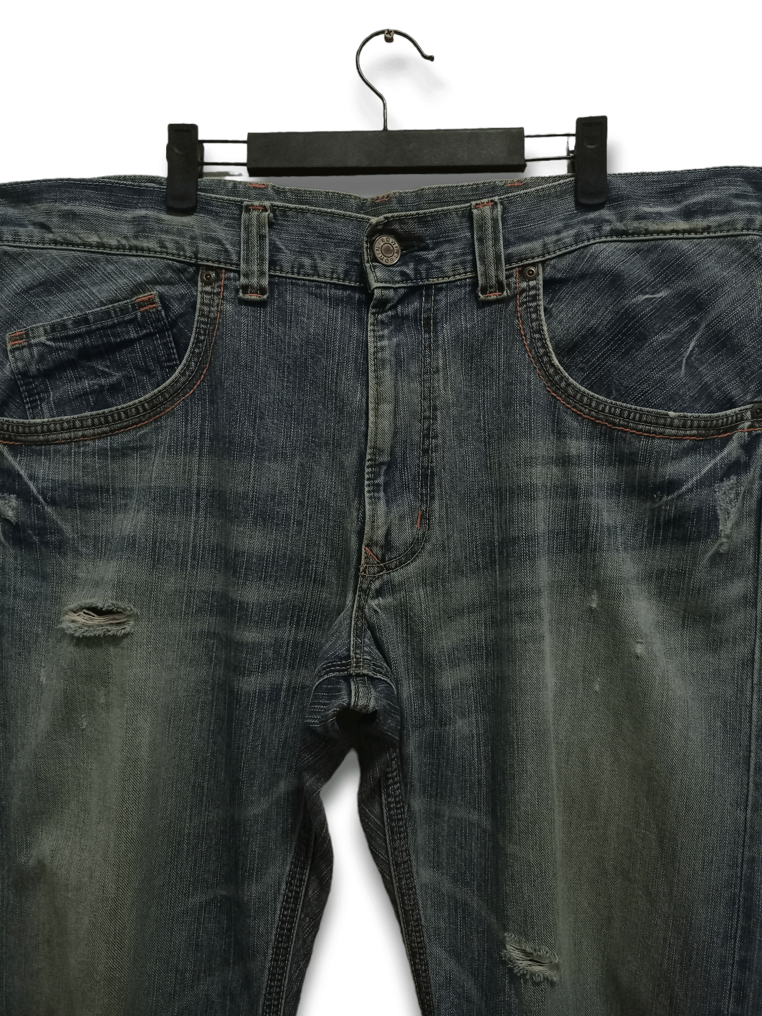 Edwin × Japanese Brand Edwin XV-S Exclusive Vintage Baggy Distressed Jeans 40x32 Size US 40 / EU 56 - 4 Thumbnail