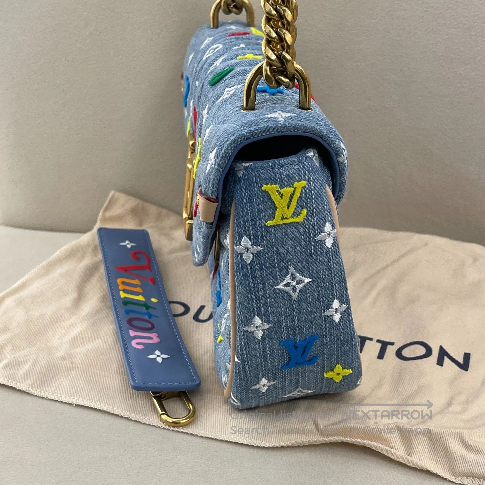 Louis Vuitton Louis Vuitton Wave Denim Crossbody Bag. Size ONE SIZE - 3 Thumbnail