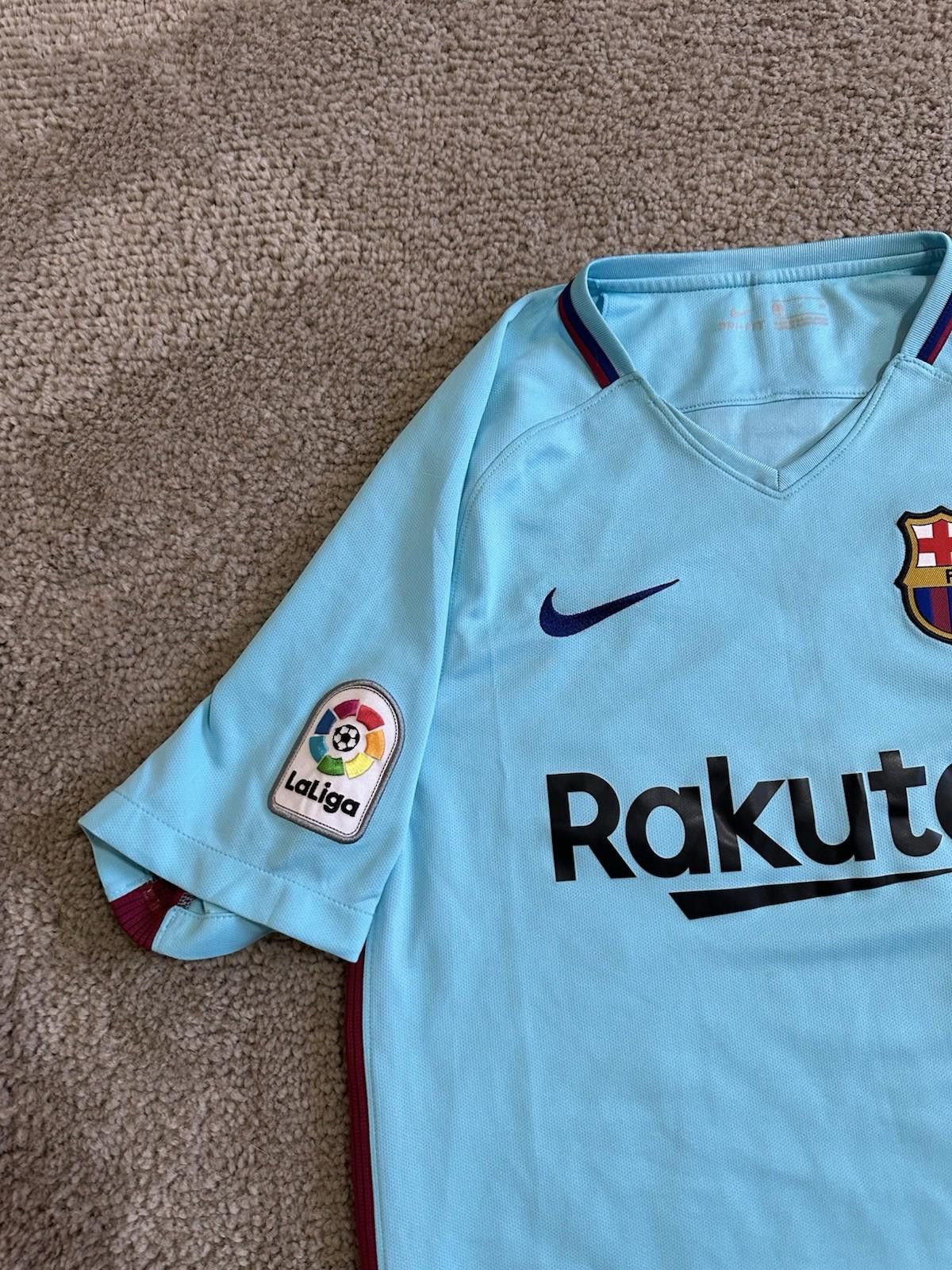 Nike Dembele #11 FC BARCELONA 2017-2018 FOOTBALL SHIRT JERSEY Size US S / EU 44-46 / 1 - 5 Thumbnail