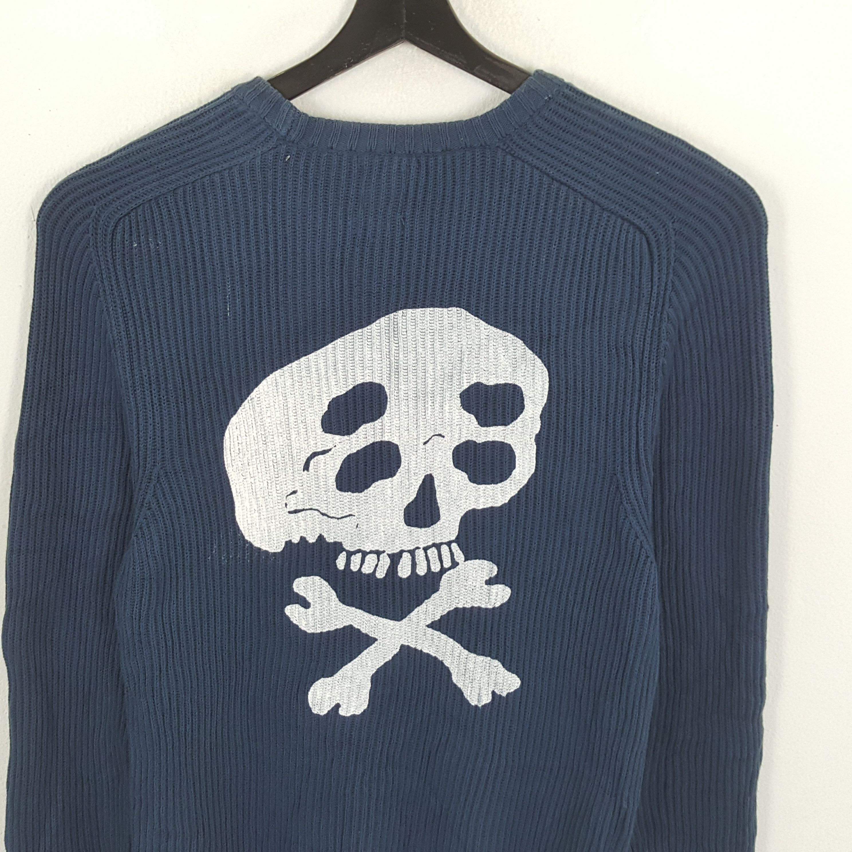 Vintage × Zara ZARA x SKULLS Custom Art Sweater Knitwear Size US S / EU 44-46 / 1 - 2 Thumbnail