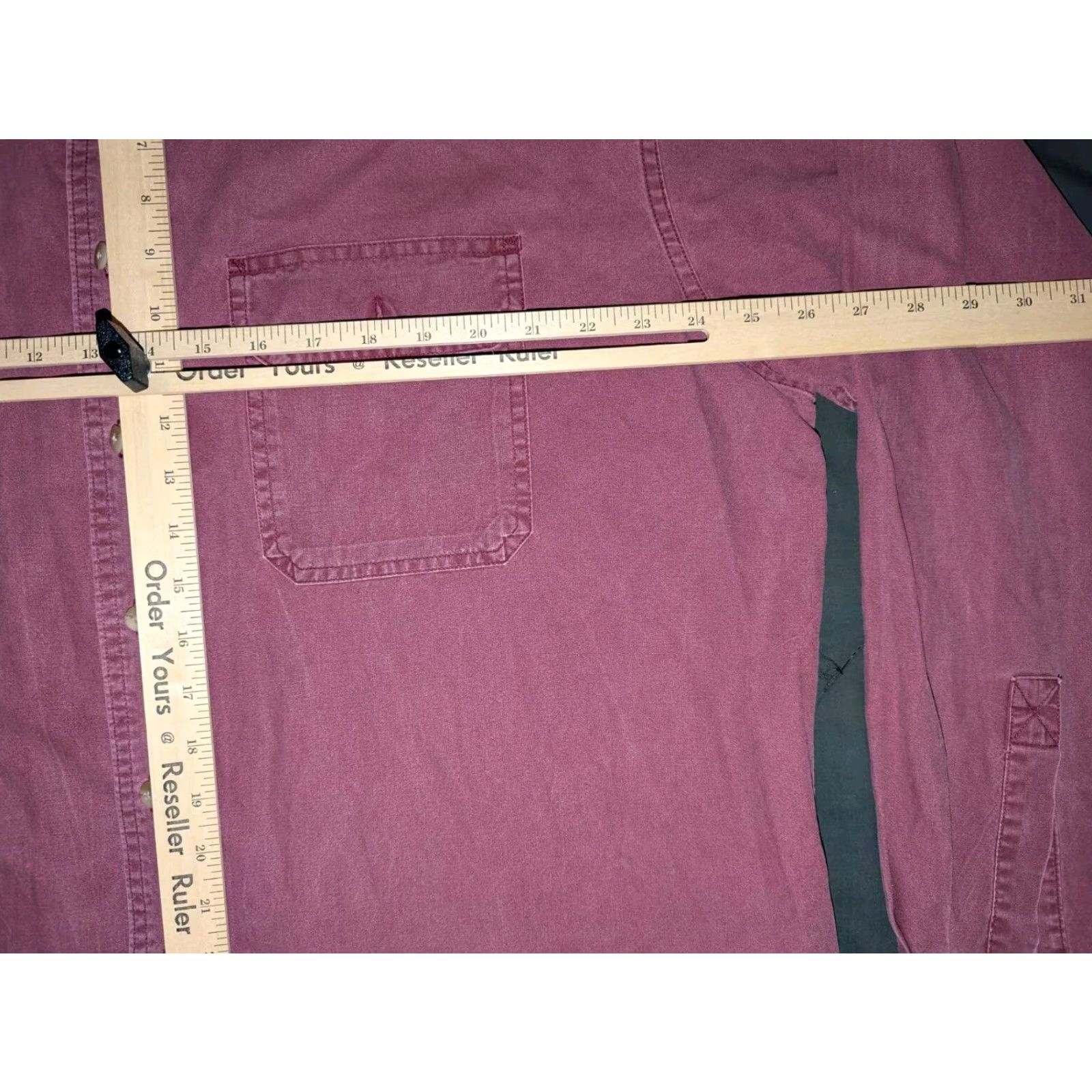 Vintage VINTAGE L.L. Bean Shirt Mens 17 Tall Red Cotton Flannel Button-Up Shirt Long Sleeve Heavyweight Pockets Workwear Casual Outdoor USA - Mens Size US XL / EU 56 / 4 - 4 Thumbnail