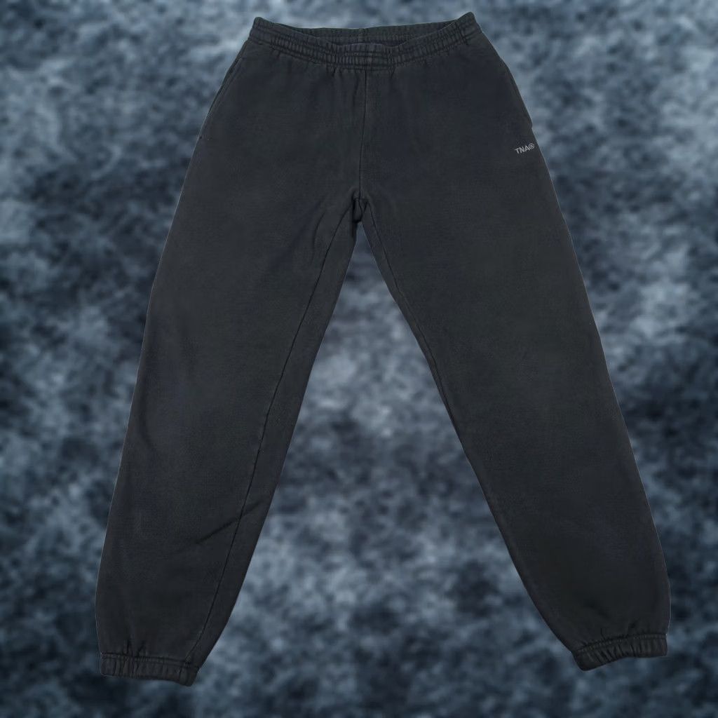 TNA TNA Sweatpants Womens Small Black Cozy Fleece Boyfriend Fit Elastic Waist Pull On Sweatpants Ch Too Cozy Fleece Size 28" / US 6 / IT 42 - 1 Thumbnail