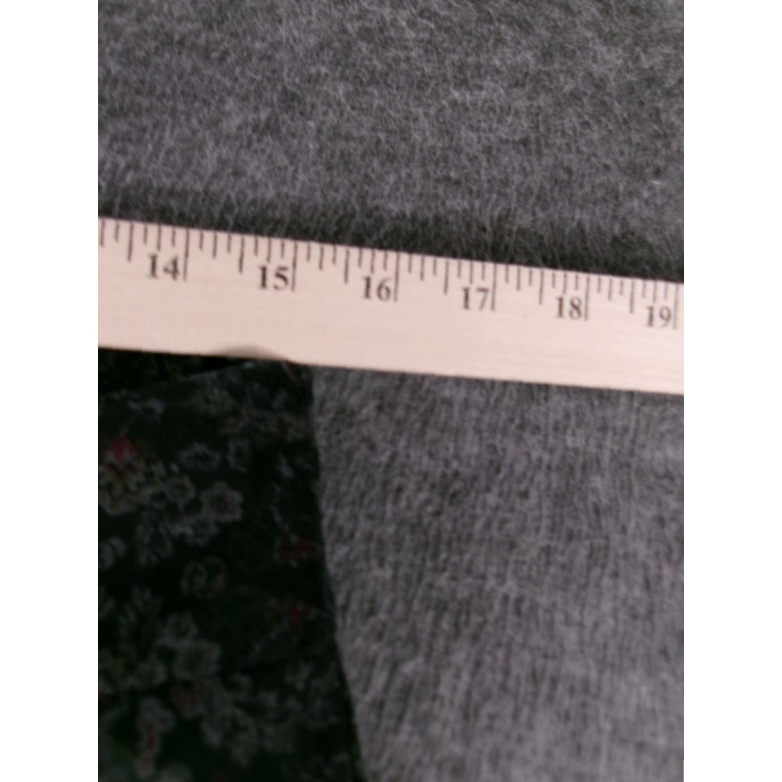 Van Heusen VAN HEUSEN Pants Women 8 Floral Gray Stretch Tapered High Rise Pull On Dress Pants Size 30" / US 8 / IT 44 - 4 Thumbnail