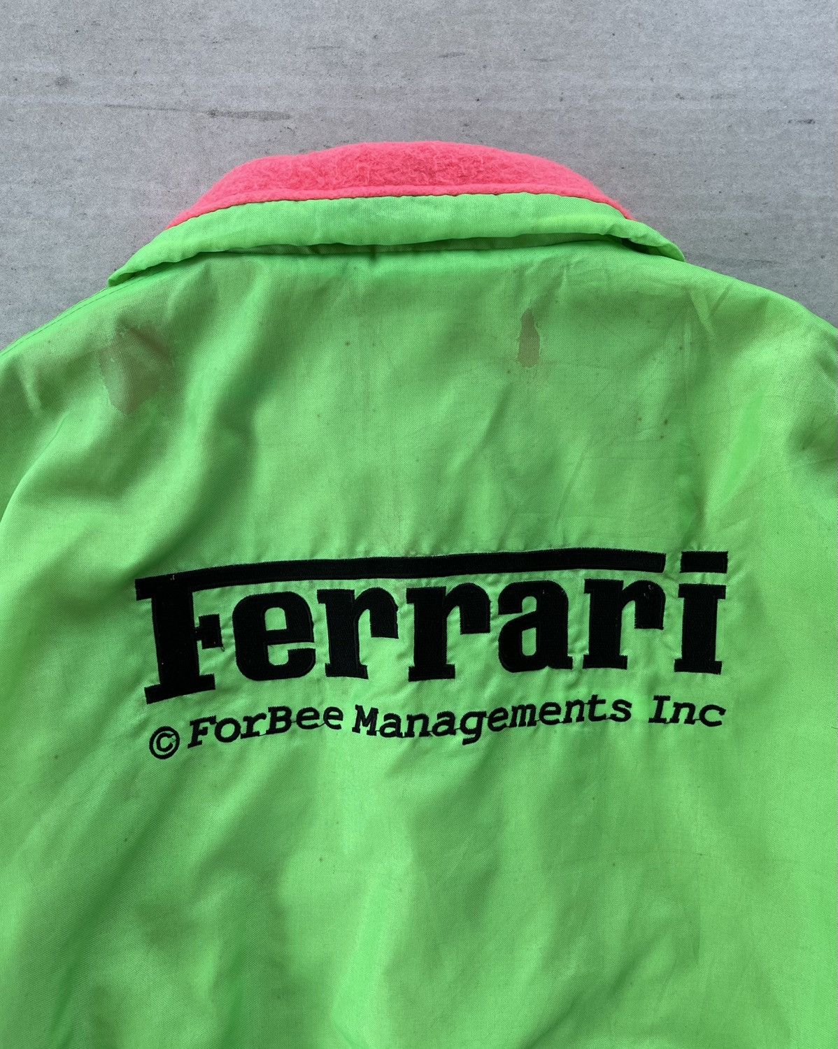 Ferrari 🔥VINTAGE FERRARI BIG LOGO REVERSIBLE RACING BOMBER JACKET Size US L / EU 52-54 / 3 - 11 Thumbnail
