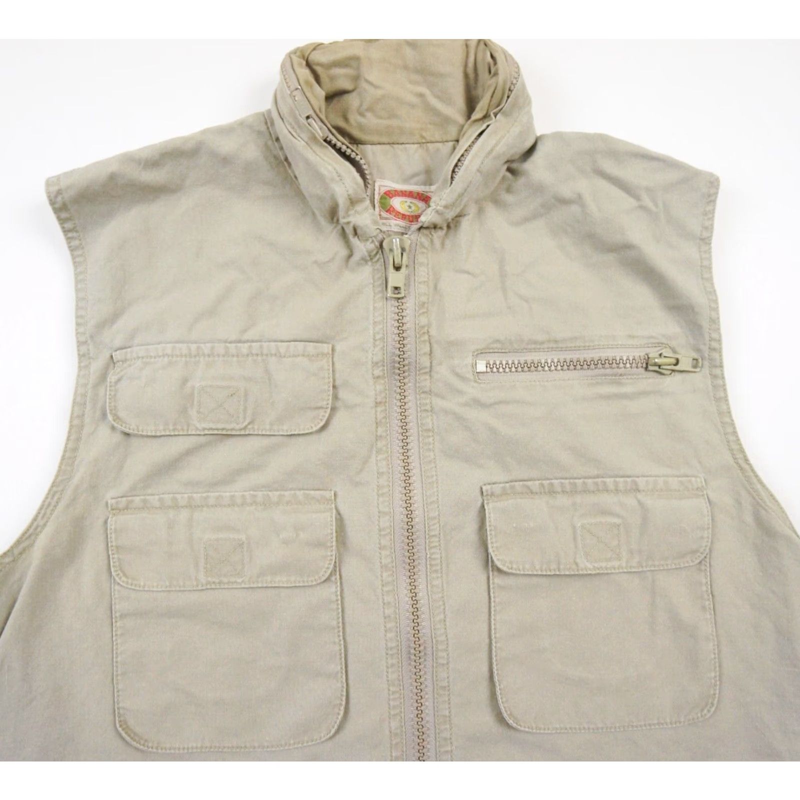 Banana Republic VINTAGE Banana Republic Vest Mens Small Beige Hooded Outdoor Casual Size US S / EU 44-46 / 1 - 2 Thumbnail
