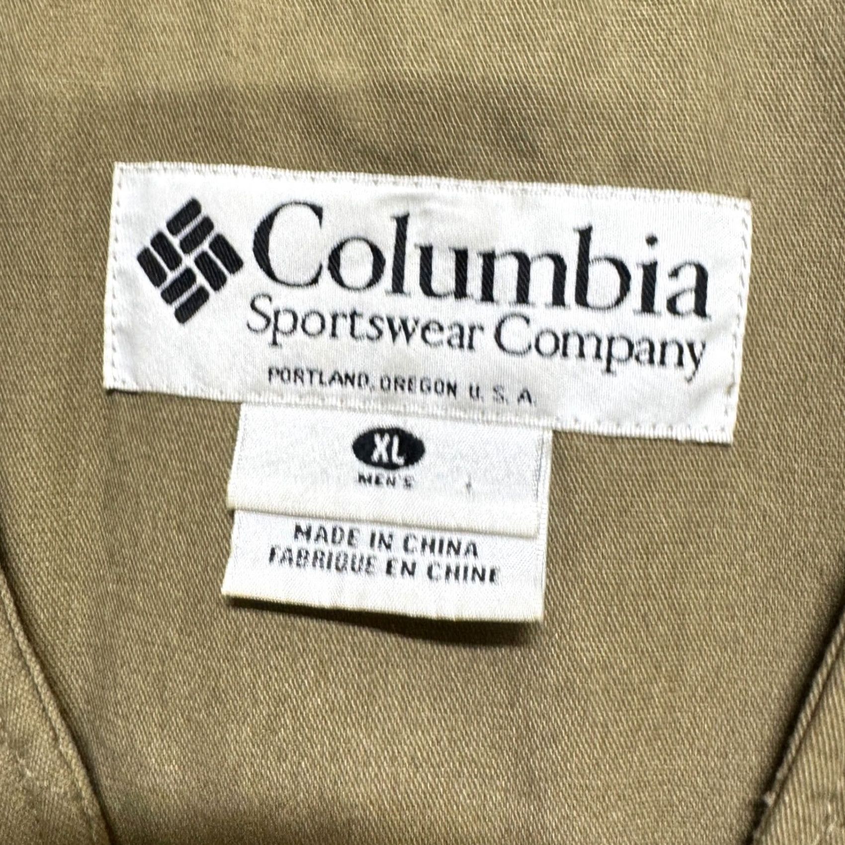 Vintage VINTAGE Columbia Vest Mens XL Beige Tan Hunting Shooting USA Made Pouch Full Zip Size US XL / EU 56 / 4 - 3 Thumbnail