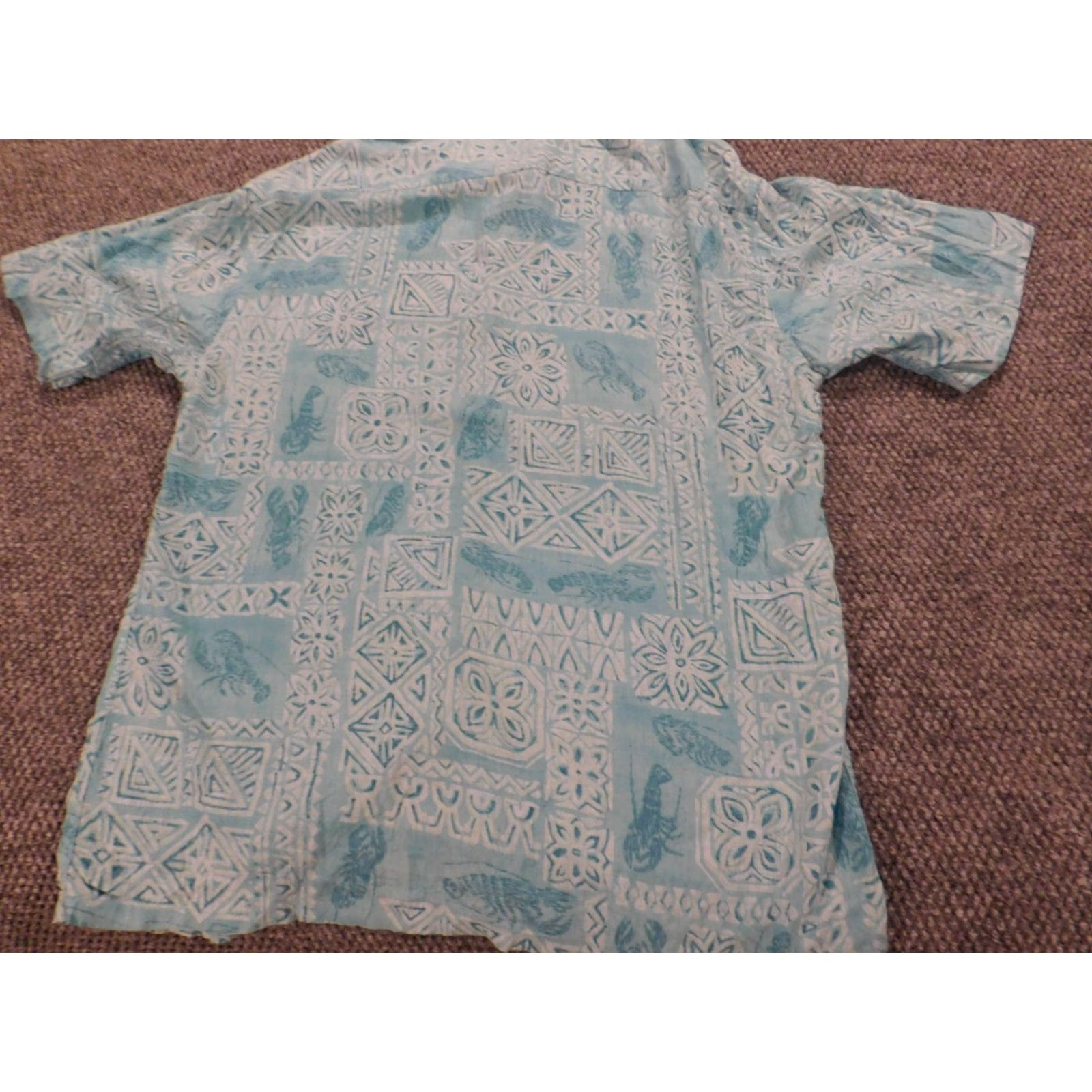 Vintage Campia Moda Mens Shirt Button-Up Blue Rayon Casual Short Sleeve Floral Hawaiian Collar Down Modern Size US M / EU 48-50 / 2 - 6 Thumbnail