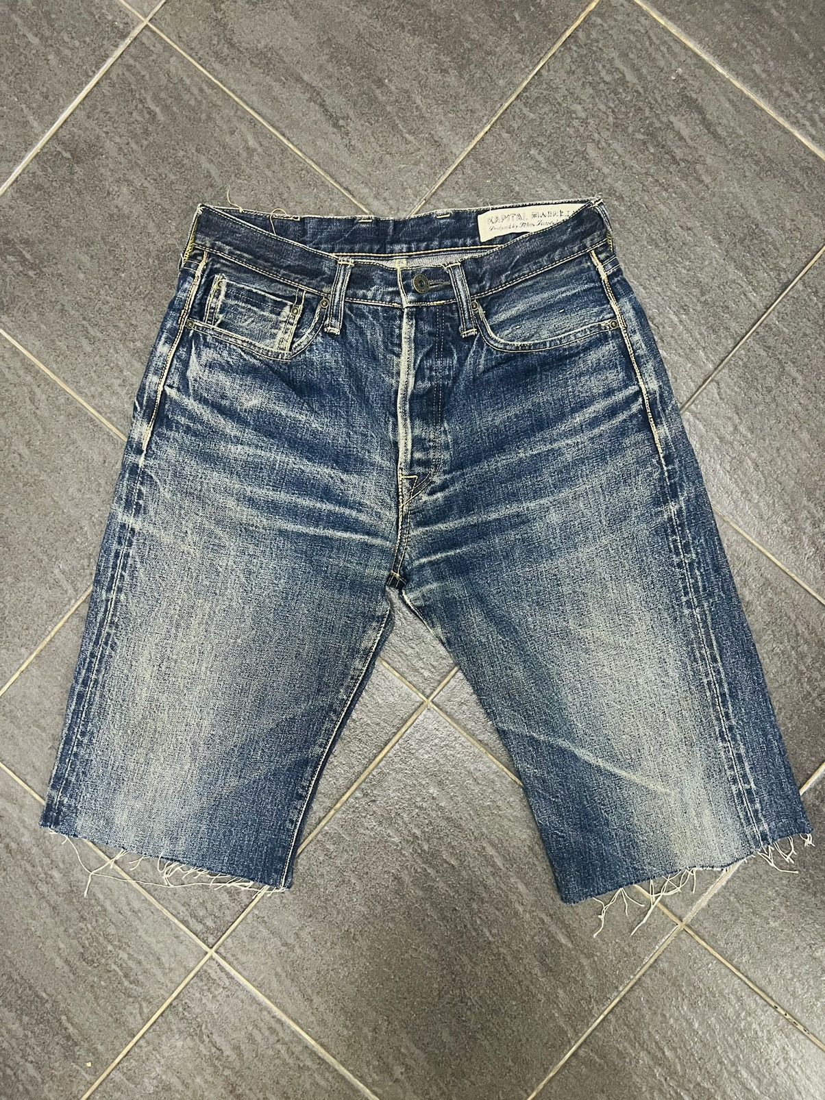 Kapital Kapital Kiro Hirata Crash Selvedge Jeans Denim Short Size US 29 - 1 Thumbnail