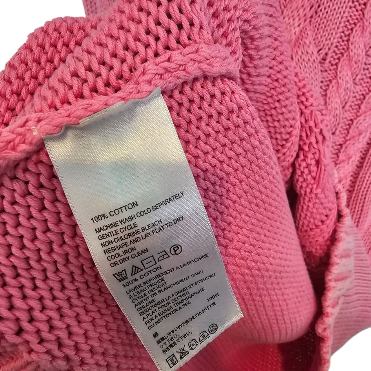 Tommy Bahama Tommy Bahama Womens Cable Knit Sweater Hooded Preppy Classic Size M / US 6-8 / IT 42-44 - 7 Thumbnail