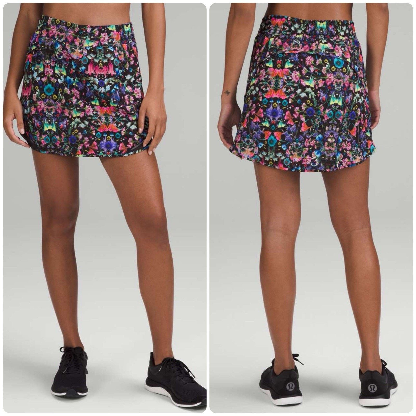 Lululemon LULULEMON Hotty Hot High Rise Skirt Skort Long Flowerscope 6 Size 28" / US 6 / IT 42 - 1 Thumbnail
