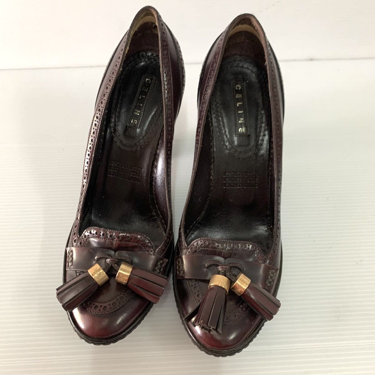 Celine Celine Leather Heels Size US 7 / IT 37 - 2 Thumbnail