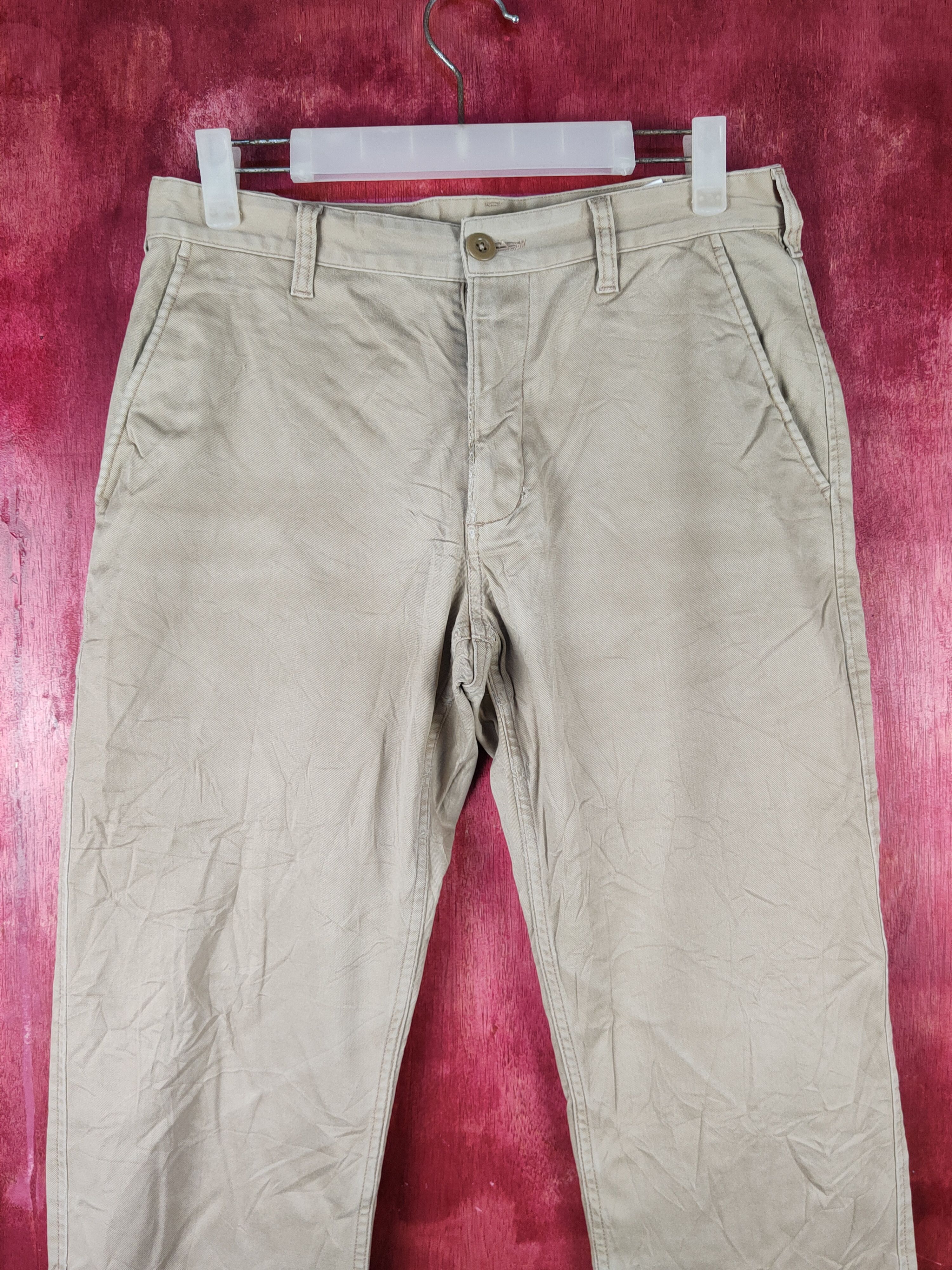 Japanese Brand Uniqlo Beige Multipocket Casual Pants #S1573 Size US 29 - 2 Thumbnail
