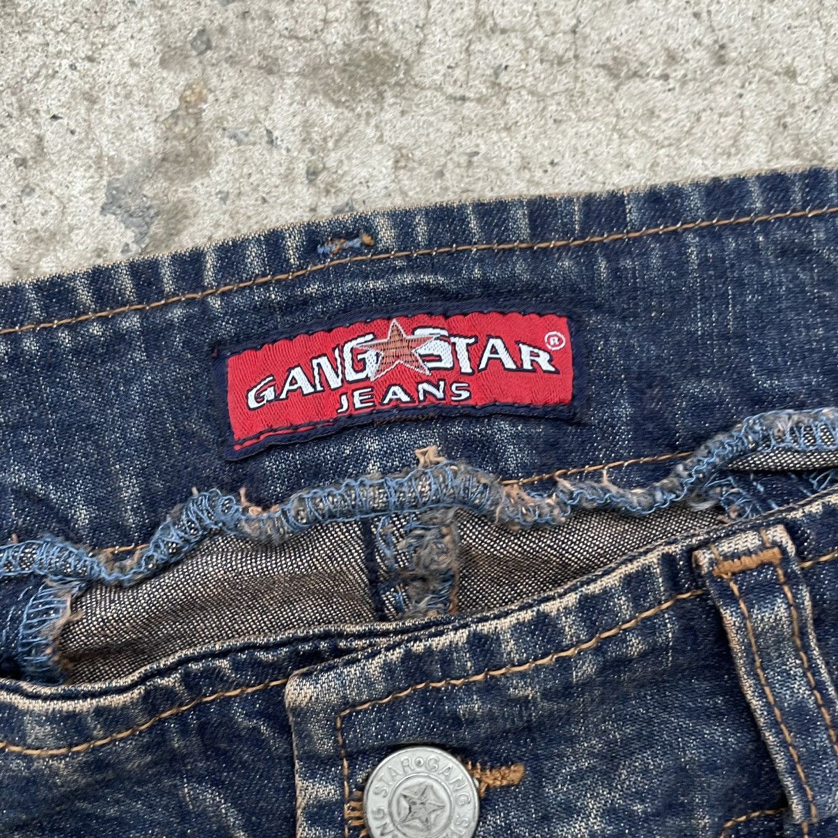 Le Grande Bleu (L.G.B.) Vintage Flared Crazy Fit Gang Star Jeans Size W30xL32 Punk Size 28" / US 6 / IT 42 - 6 Thumbnail