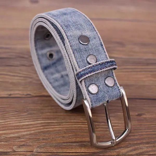 Japanese Brand Kubota x Mita 47in Simple Casual Vintage Denim Belt Size ONE SIZE - 2 Thumbnail