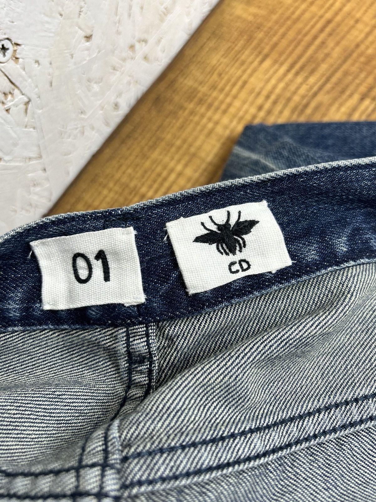 Dior Christian Dior CD01 Boyfriend Washed Denim Jeans Indigo Size 27" / US 4 / IT 40 - 8 Thumbnail